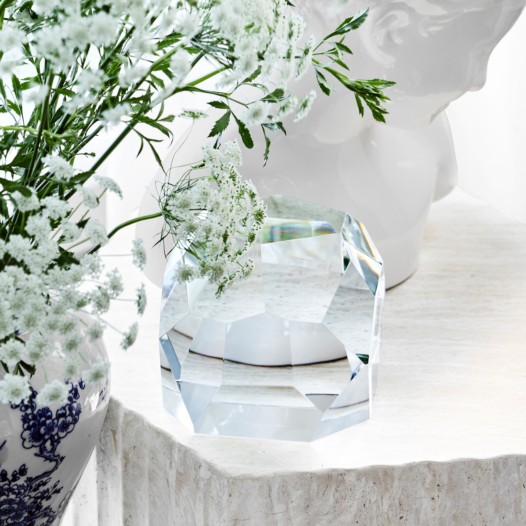 Faceted Glass Object