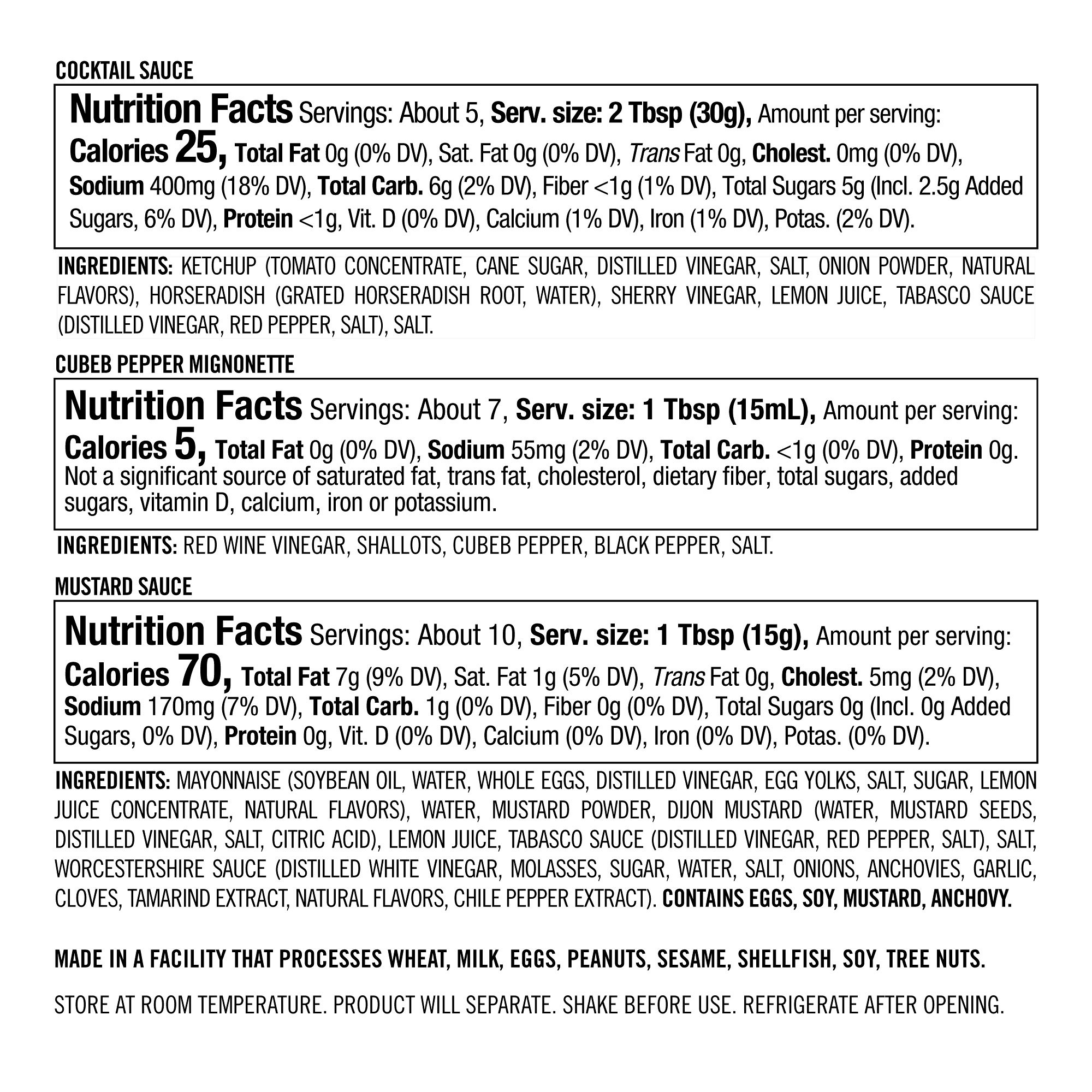 Jean-Georges x Williams Sonoma, Seafood Sauce Trio