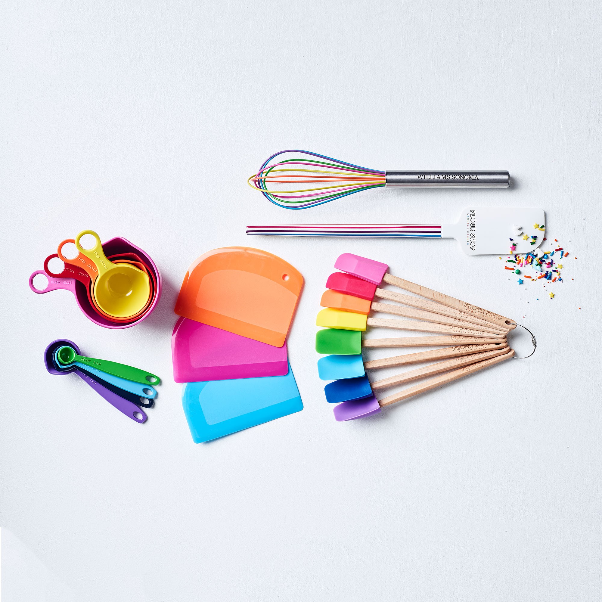 Flour Shop Mini Wood Spatulas, Set of 8