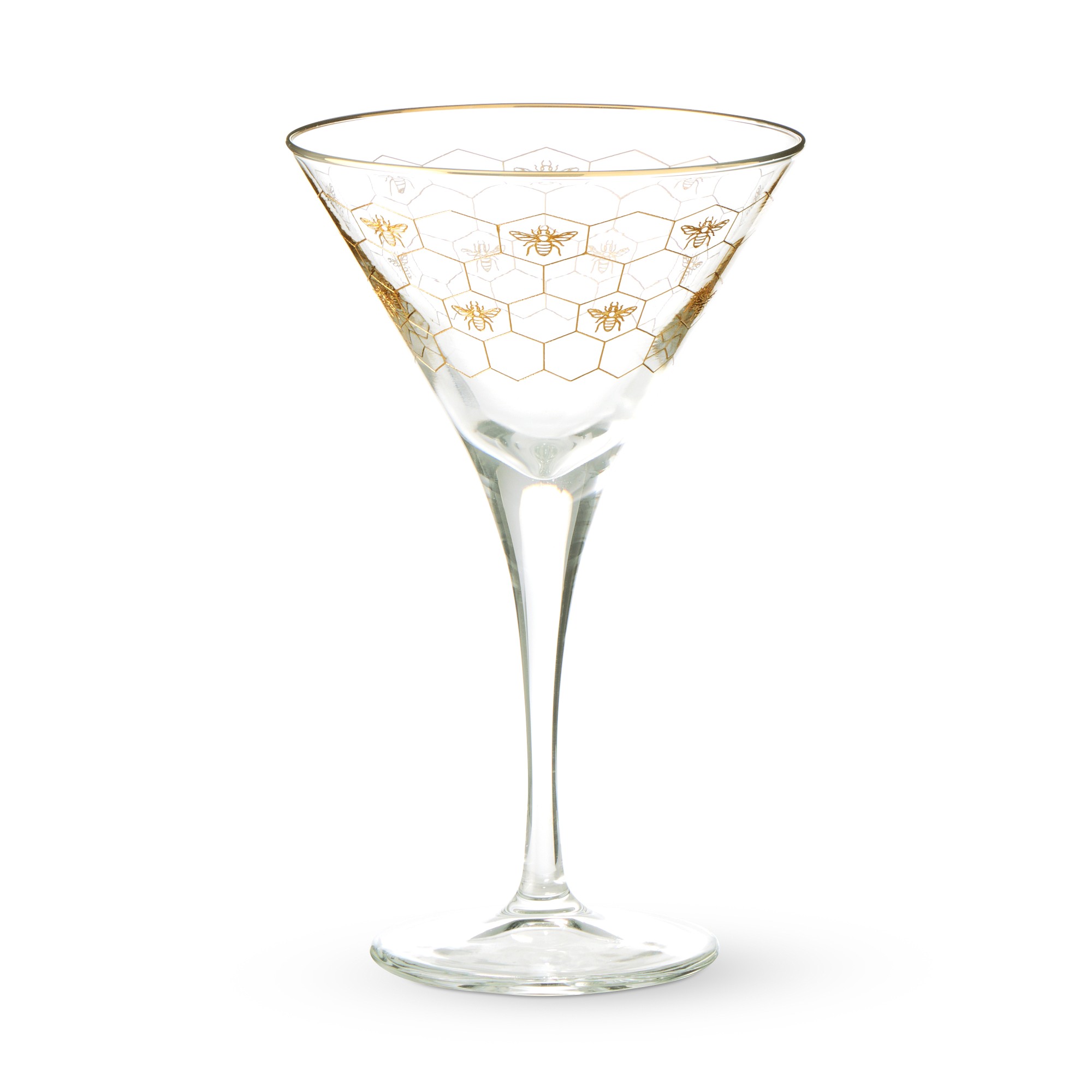 Honeycomb Martini Glasses