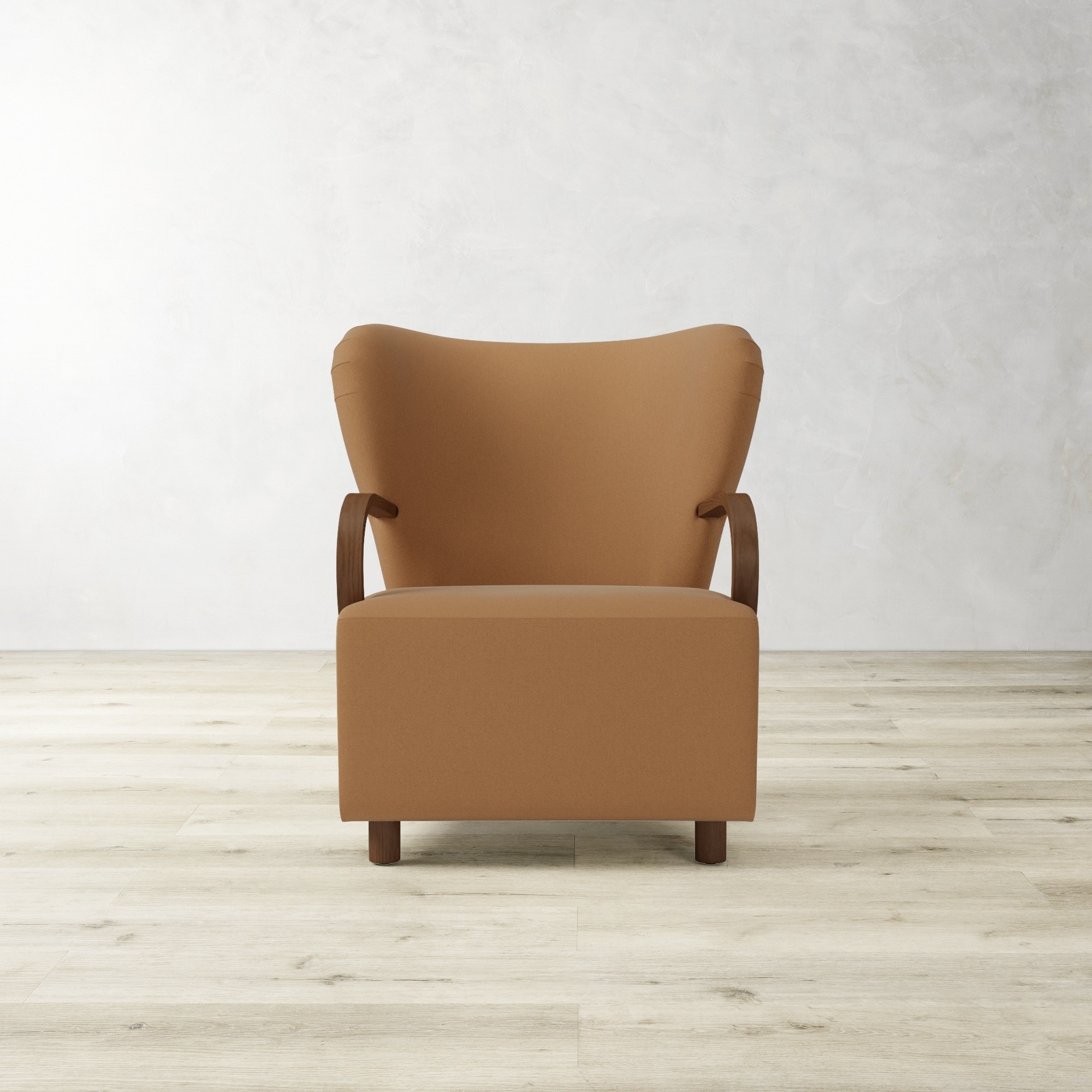 Corban Bentwood Upholstered Occasional Chair