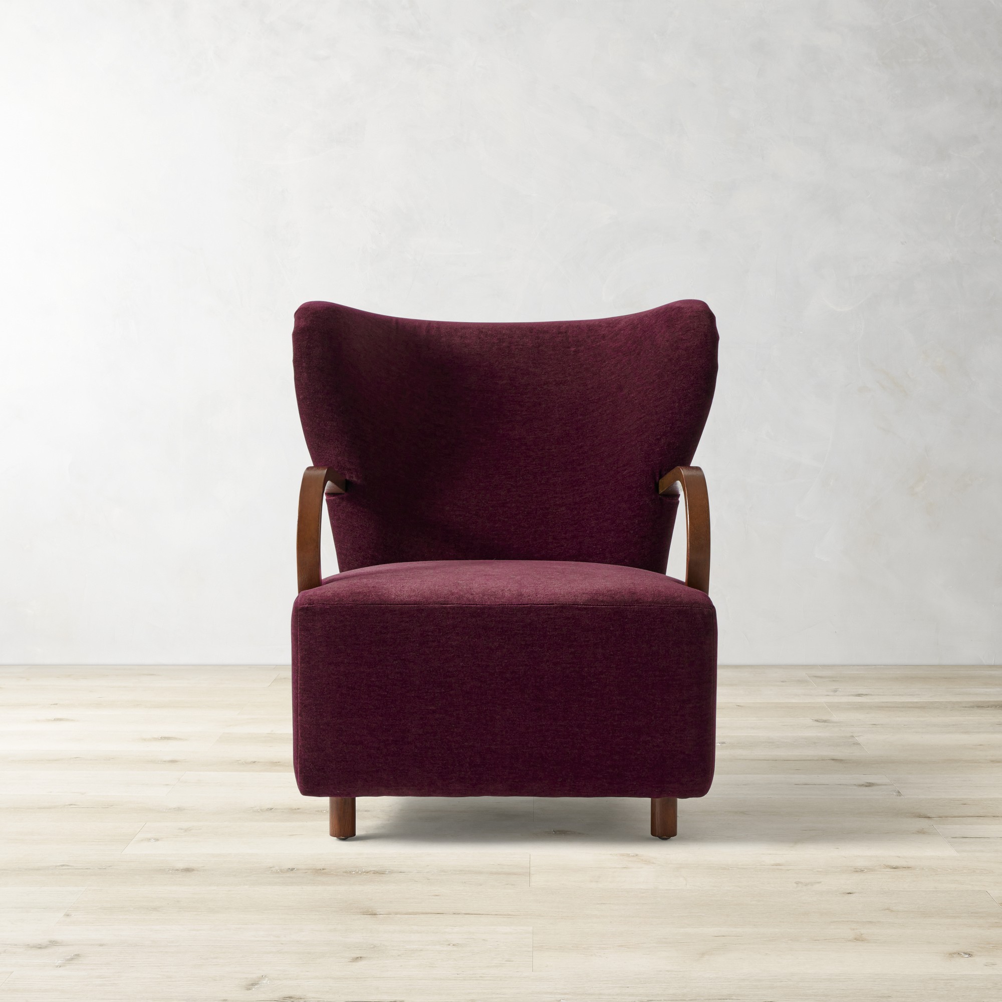Corban Bentwood Upholstered Occasional Chair