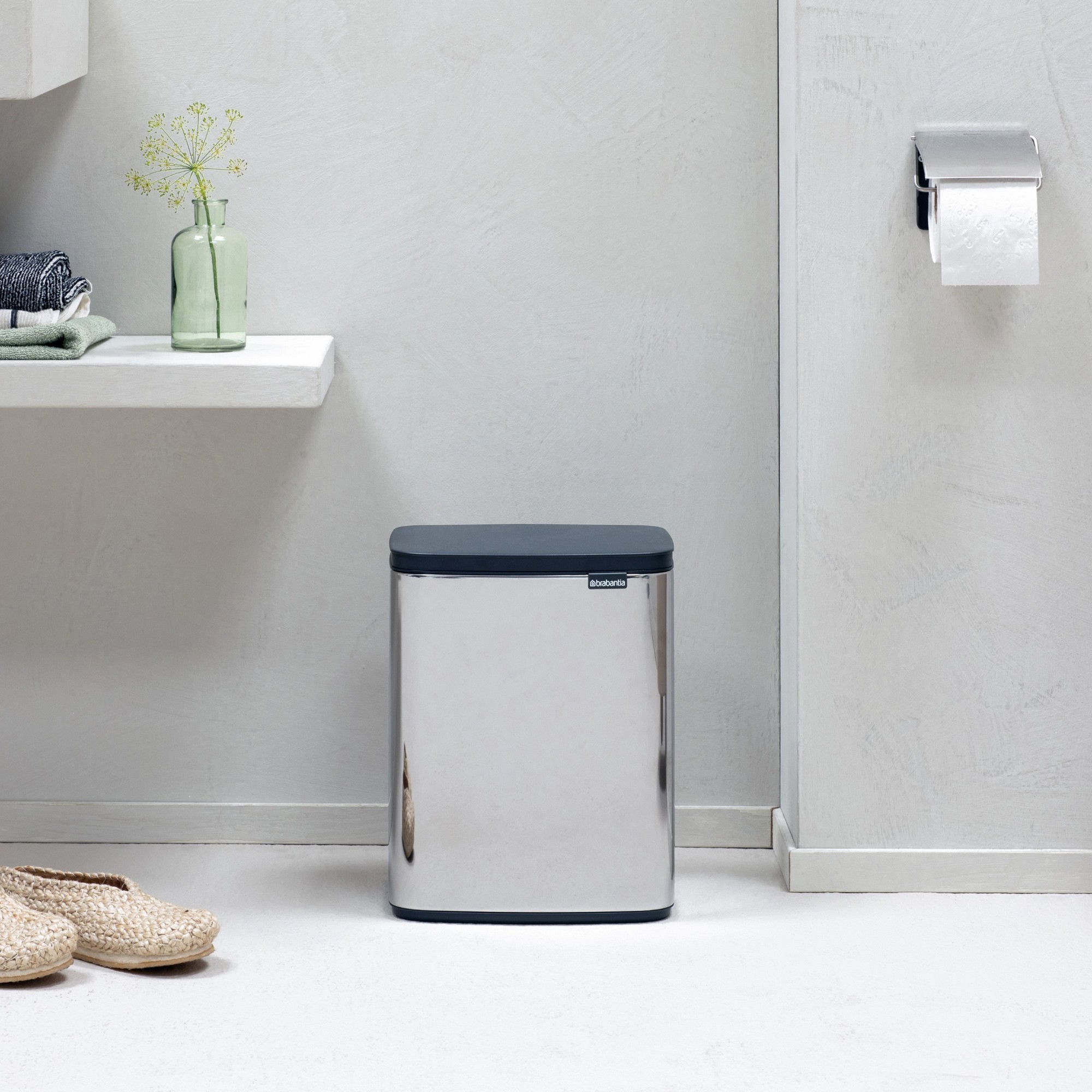 Brabantia Bo Single Compartment Trash Can, 1.8-Gallon