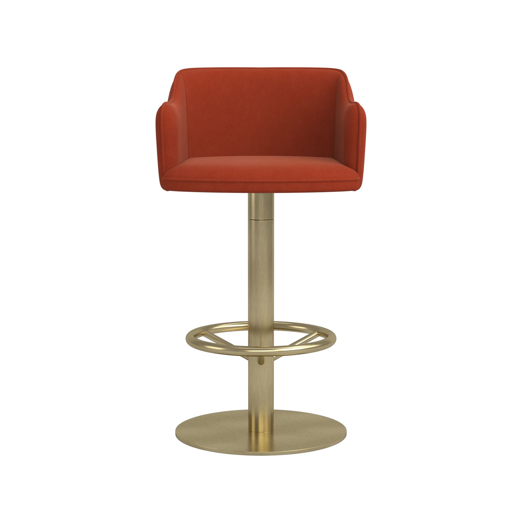 Harding Upholstered Pedestal Counter  & Bar Stool