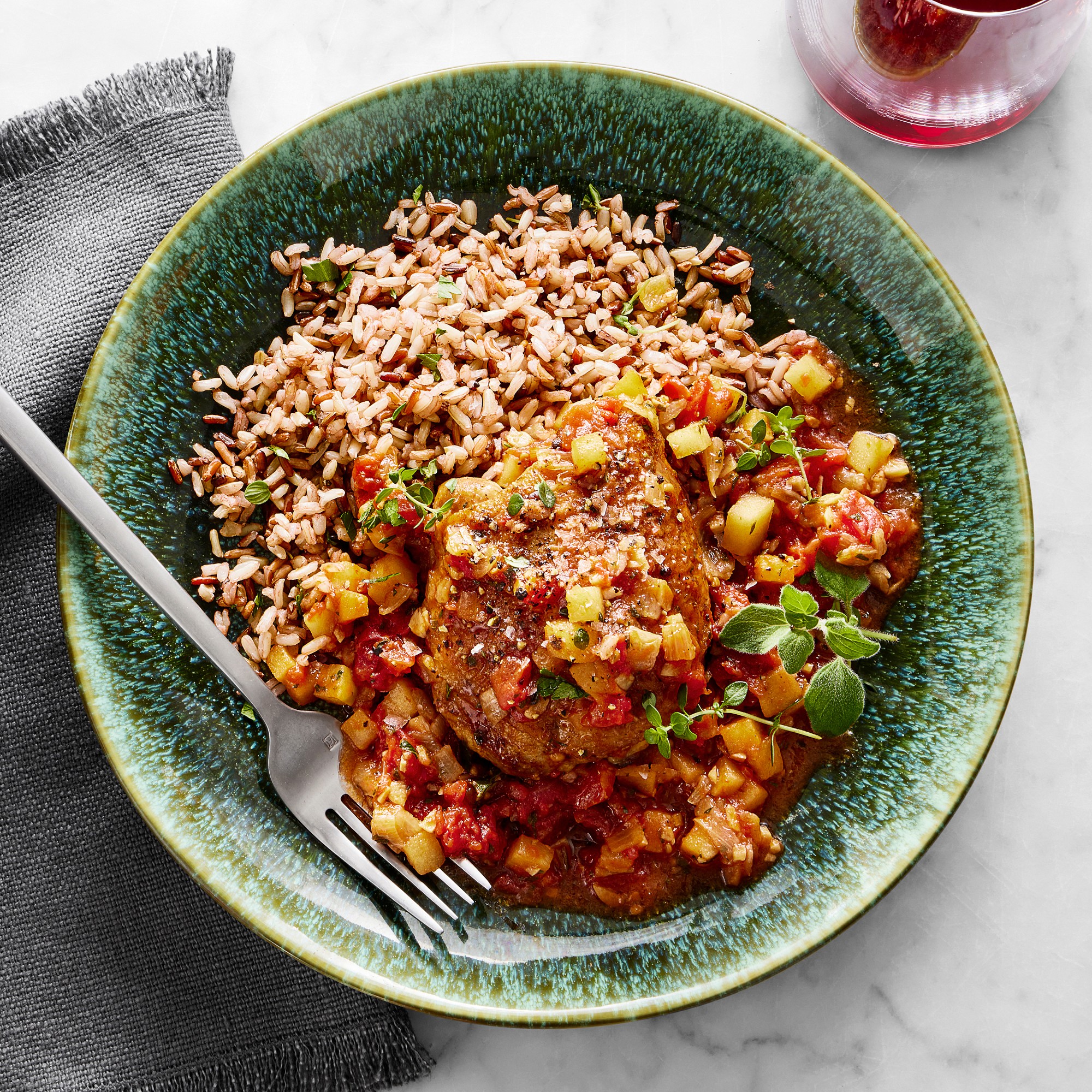 Cyprus Reactive Glaze Pasta Bowls