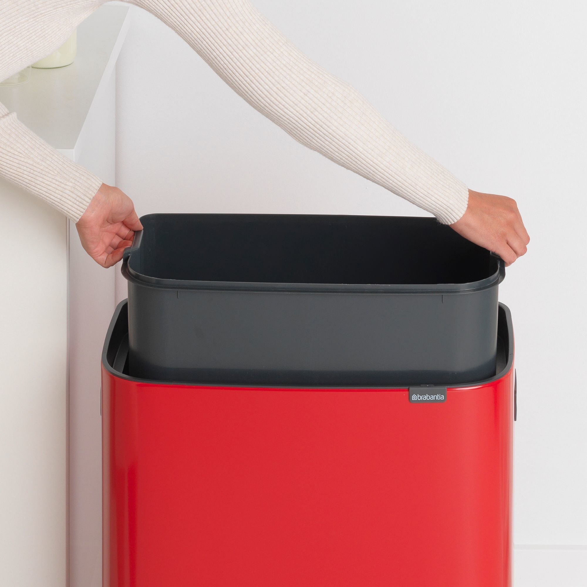 Brabantia Bo Touch Top Can, 16 Gallons