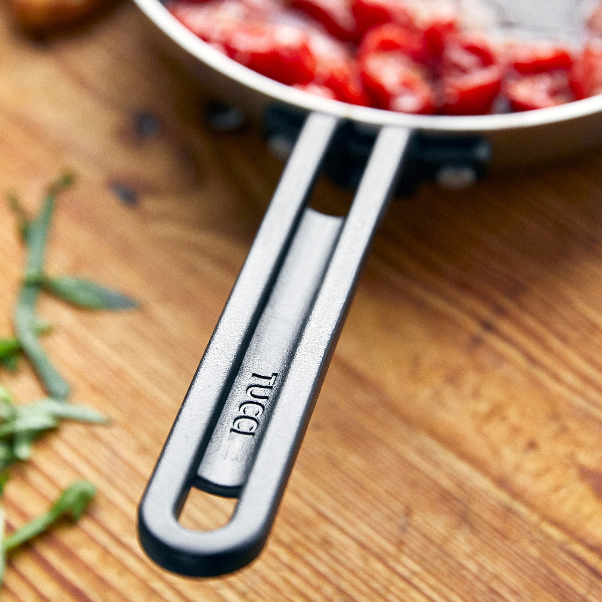 GreenPan™ Stanley Tucci™ Stainless-Steel Ceramic Nonstick Fry Pan Set of 2, Black