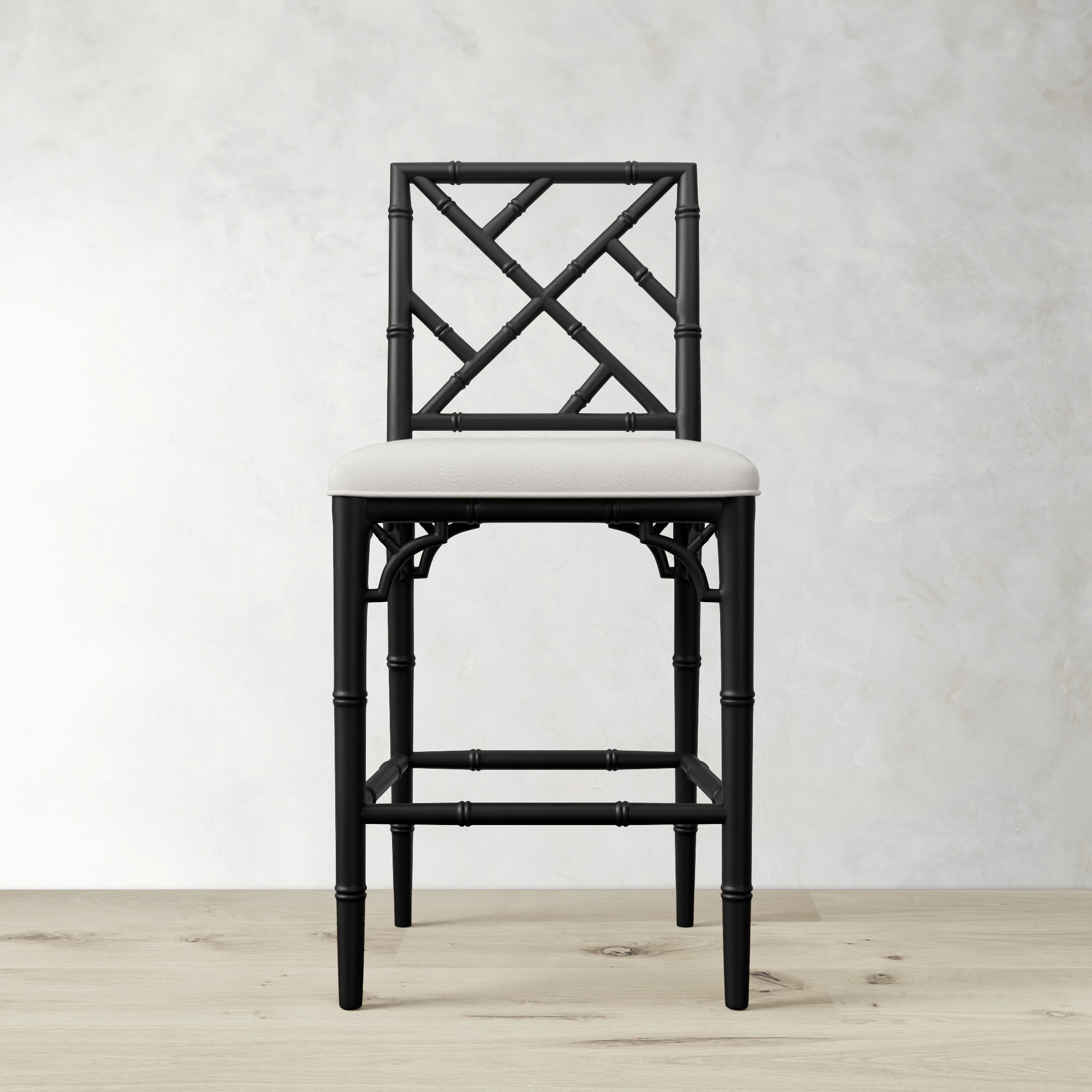 Chippendale Upholstered Bistro Counter Stool