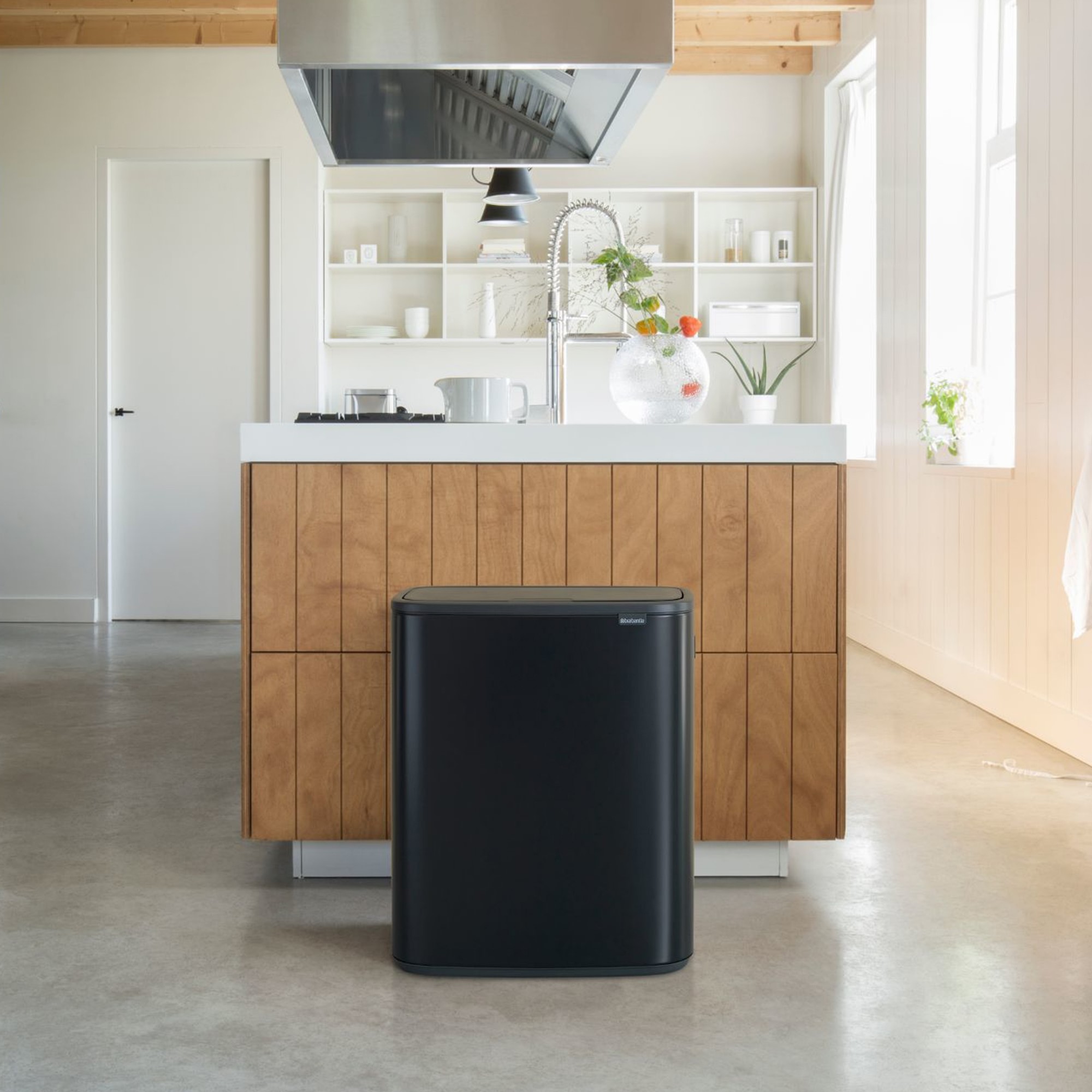 Brabantia Bo Touch Top Can, 16 Gallons