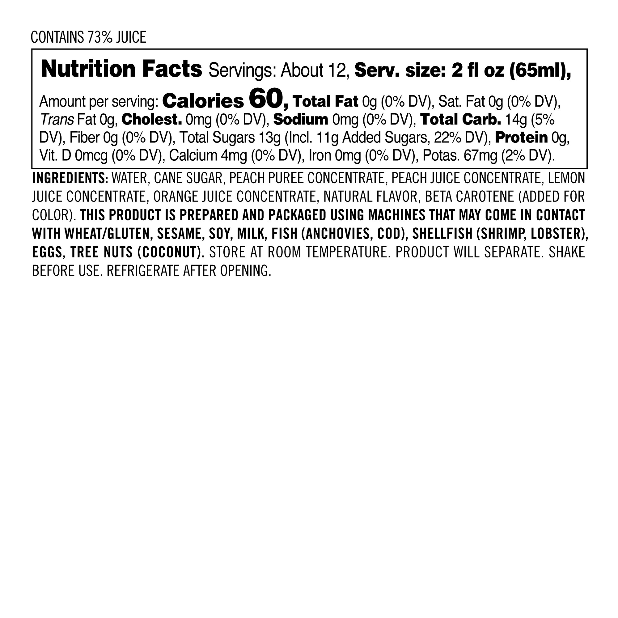 Bellini Cocktail Mix