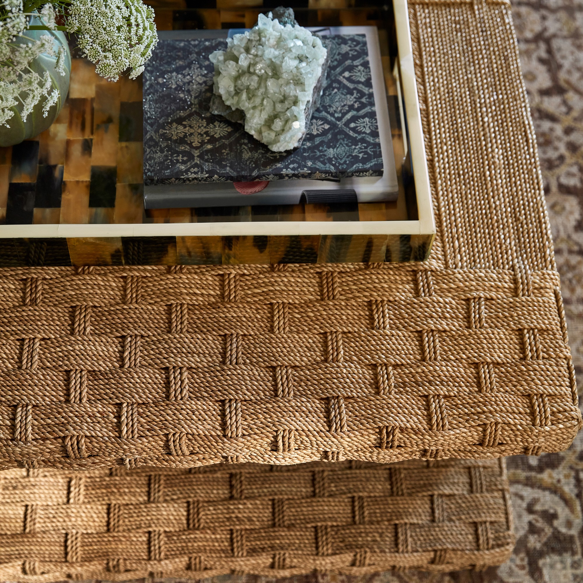 Horn and Bone Rectangular Tray