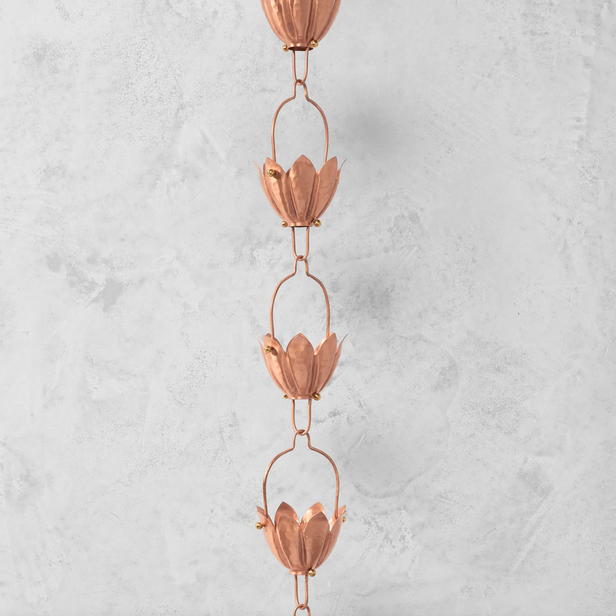 Copper Flower Rain Chain