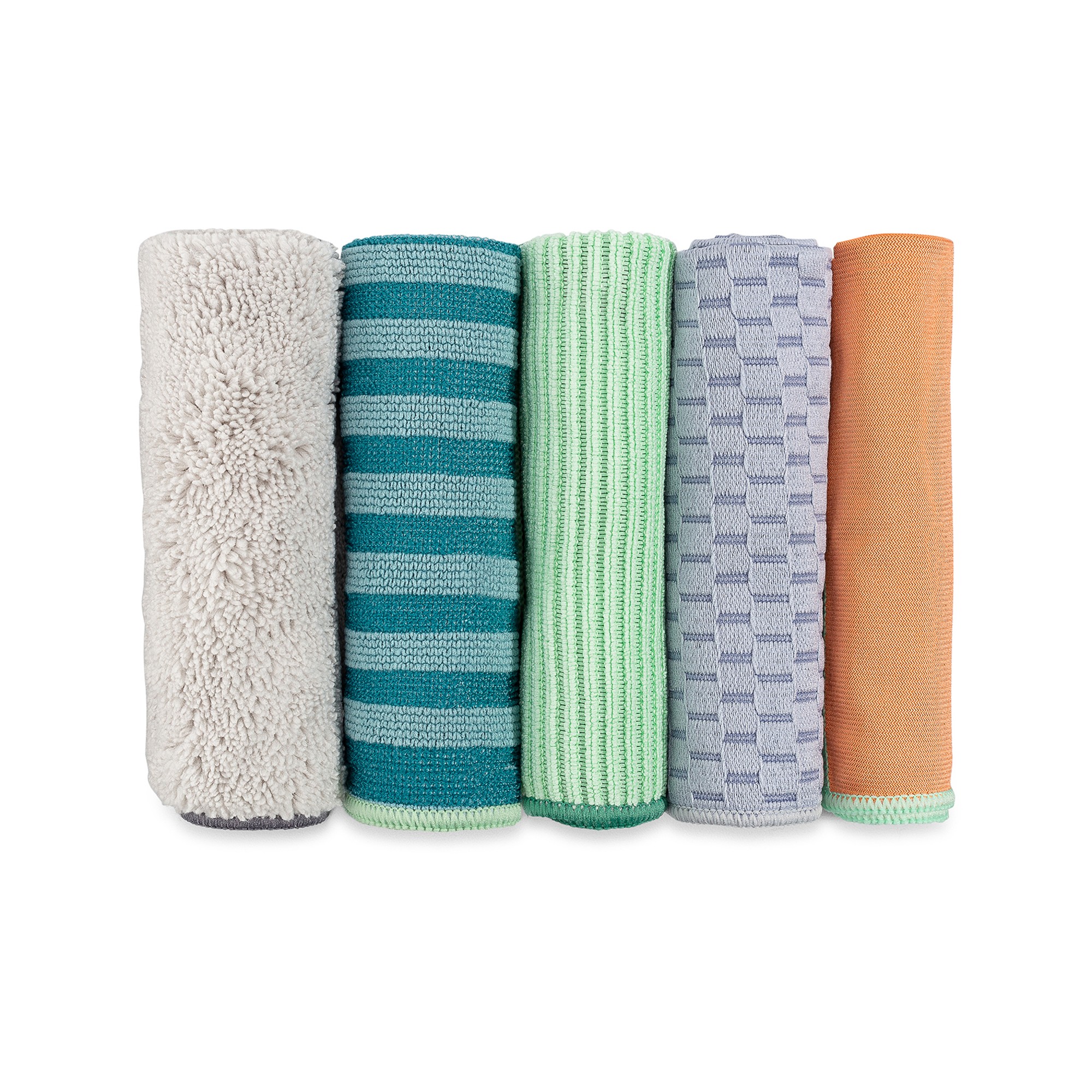 Full Circle Renew Essential Recycled Microfiber Cloths, Set of 5