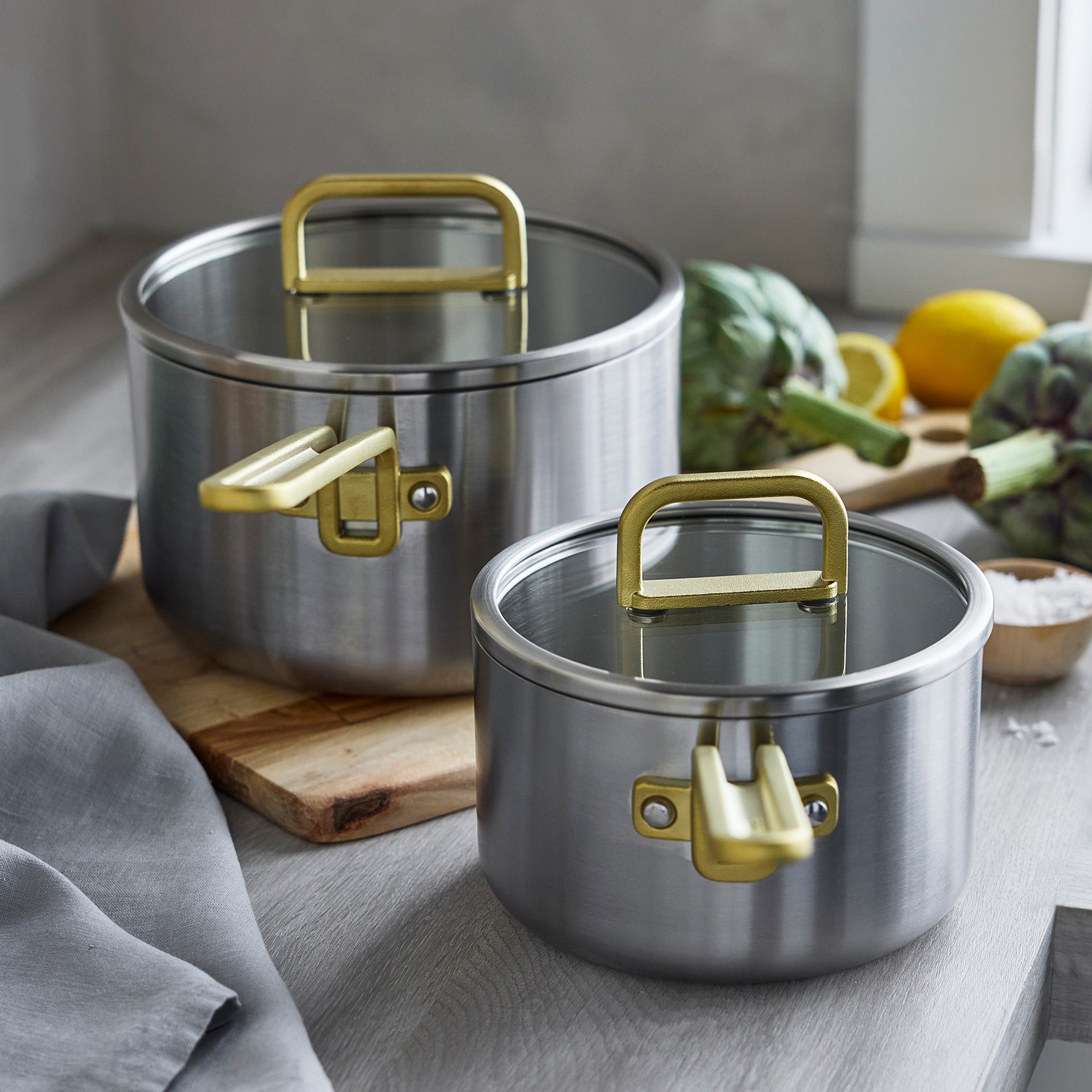 GreenPan™ Stanley Tucci™ Stainless-Steel Saucepan