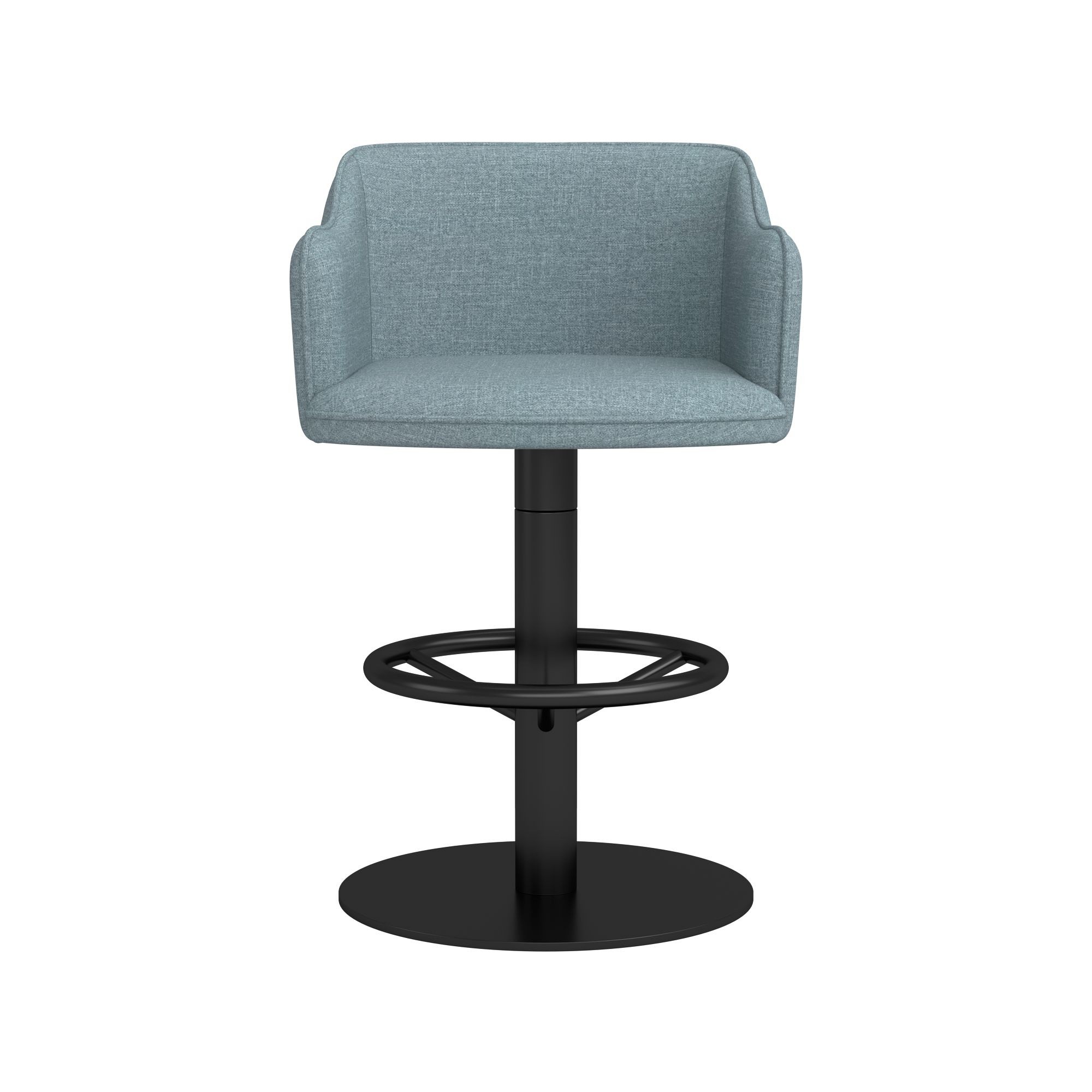 Harding Upholstered Pedestal Counter  & Bar Stool