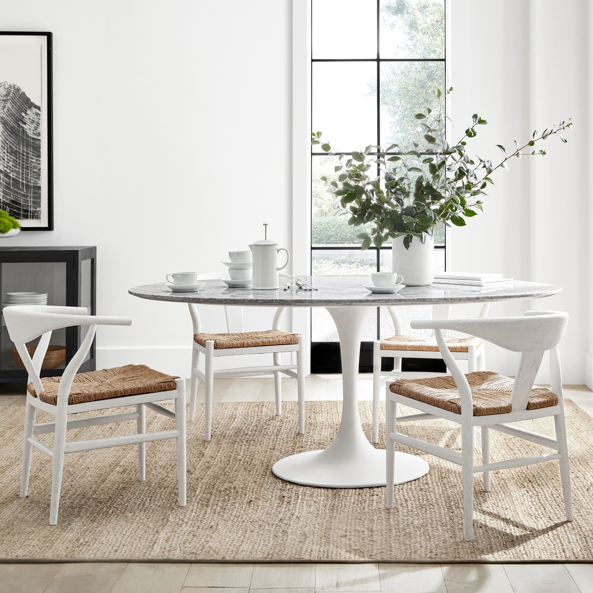 Baldwin Dining Chair, White
