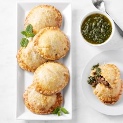 Large Cordero Empanadas with Mint Chimichurri, Serves 6