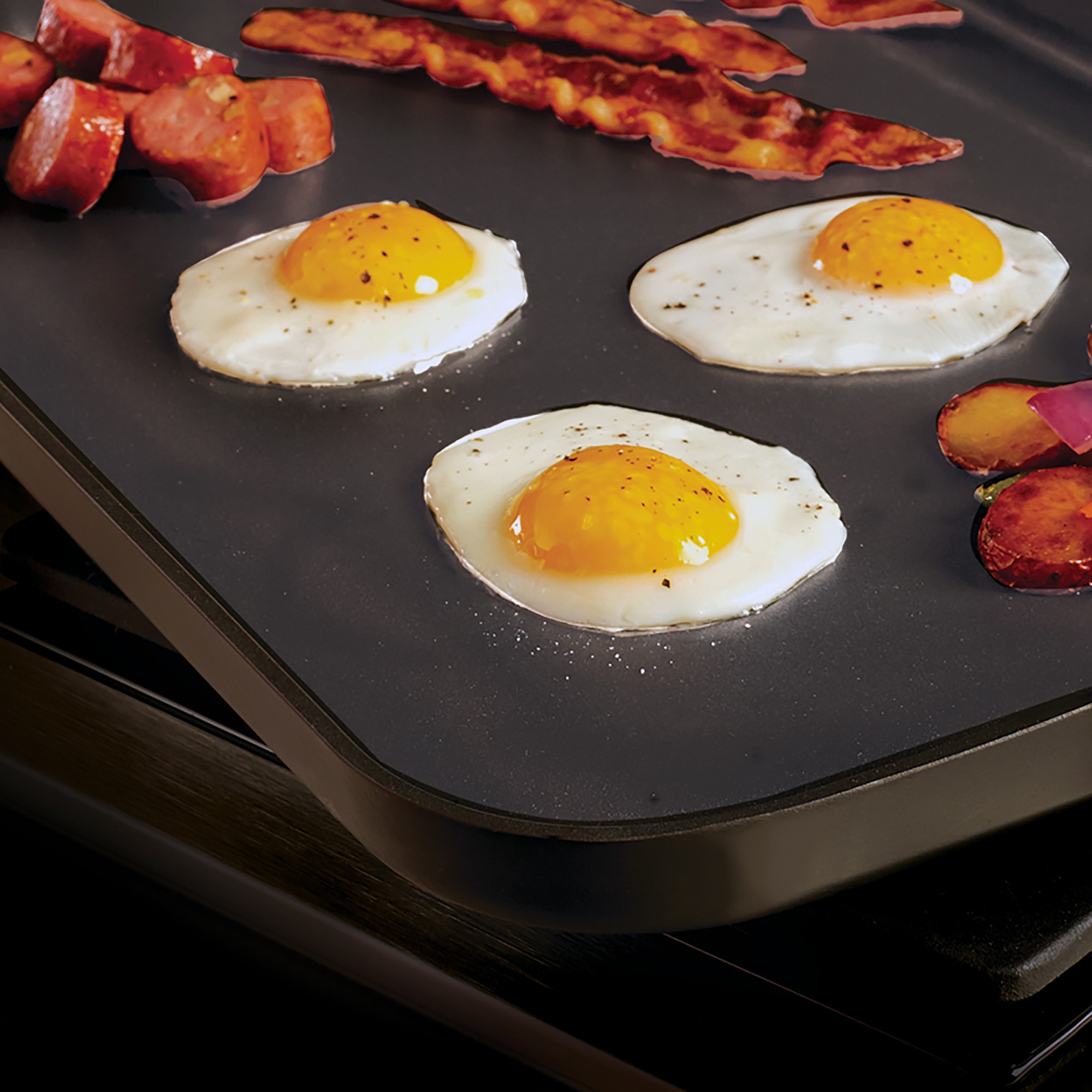 All-Clad HA1 Hard Anodized Double Burner Griddle, 13
