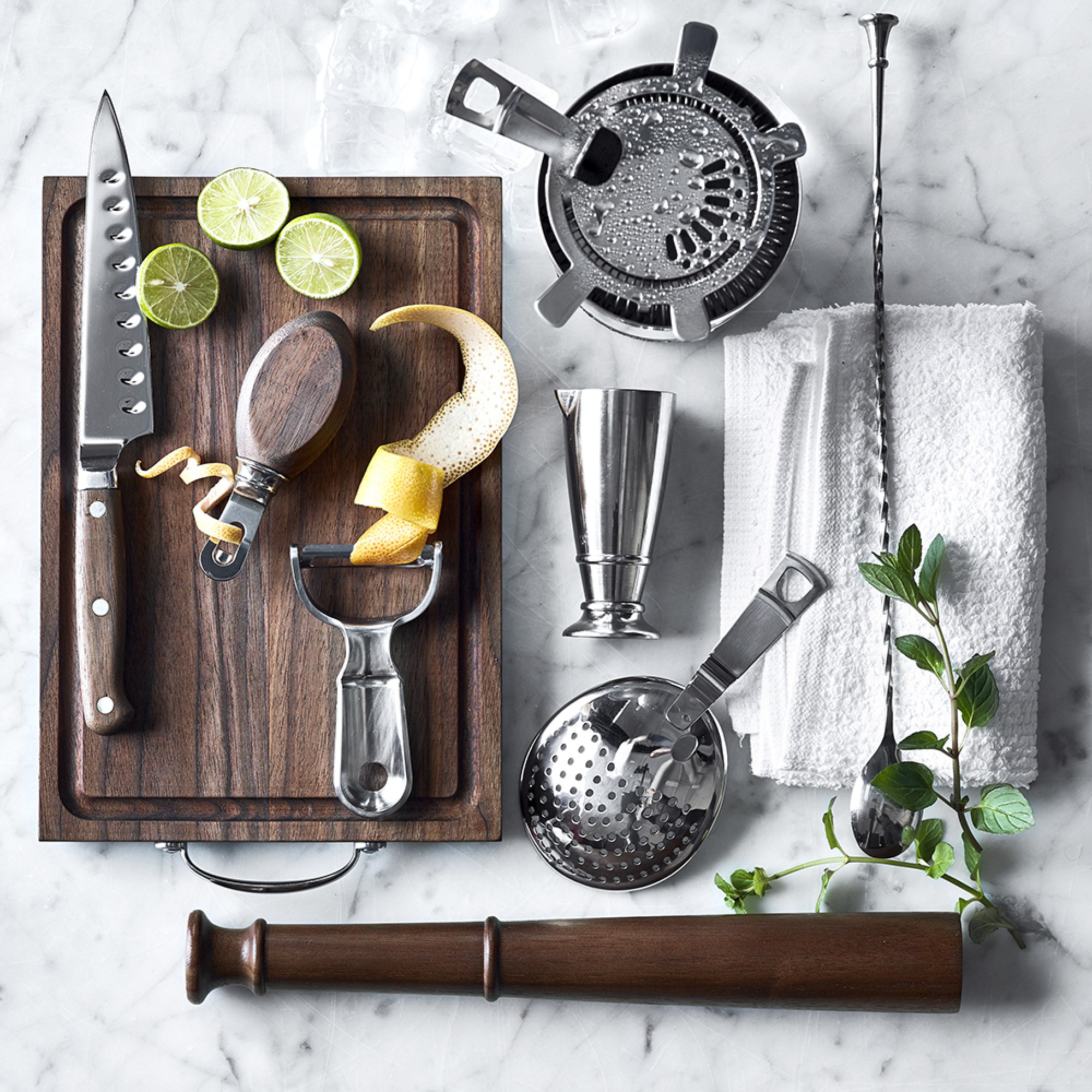 Bar Mop Kitchen Linens, Set of 4