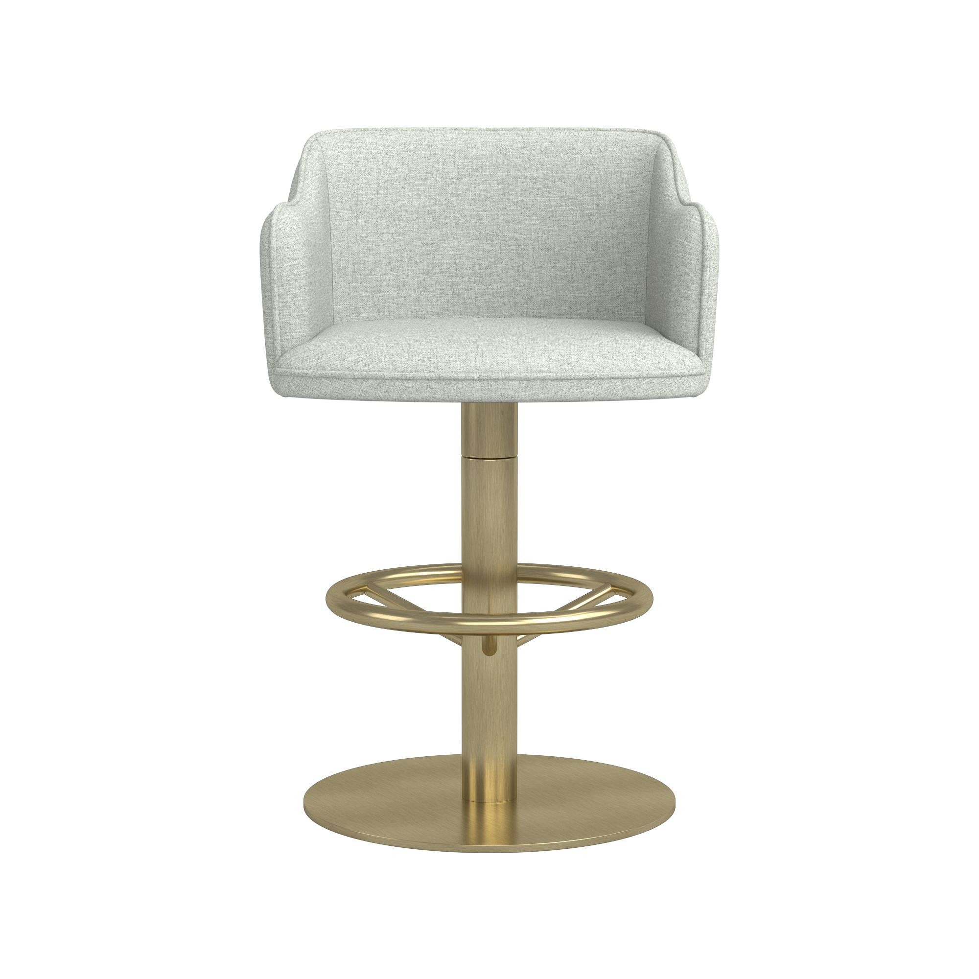 Harding Upholstered Pedestal Counter  & Bar Stool