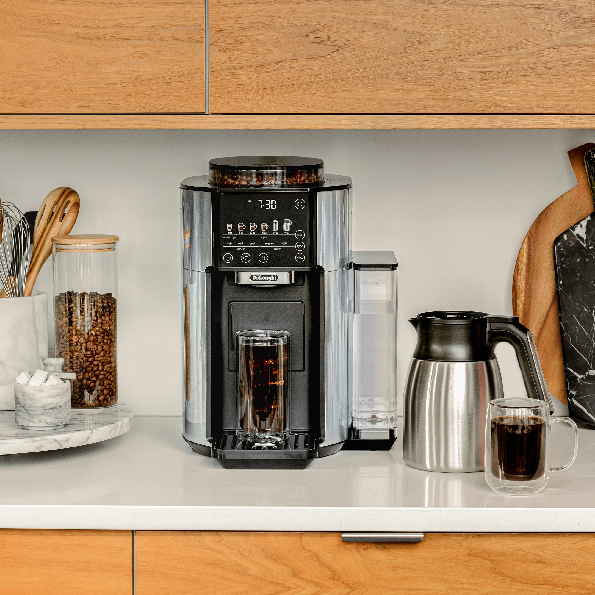 De'Longhi TrueBrew Automatic Coffee Maker with Bean Extract Technology & Thermal Carafe