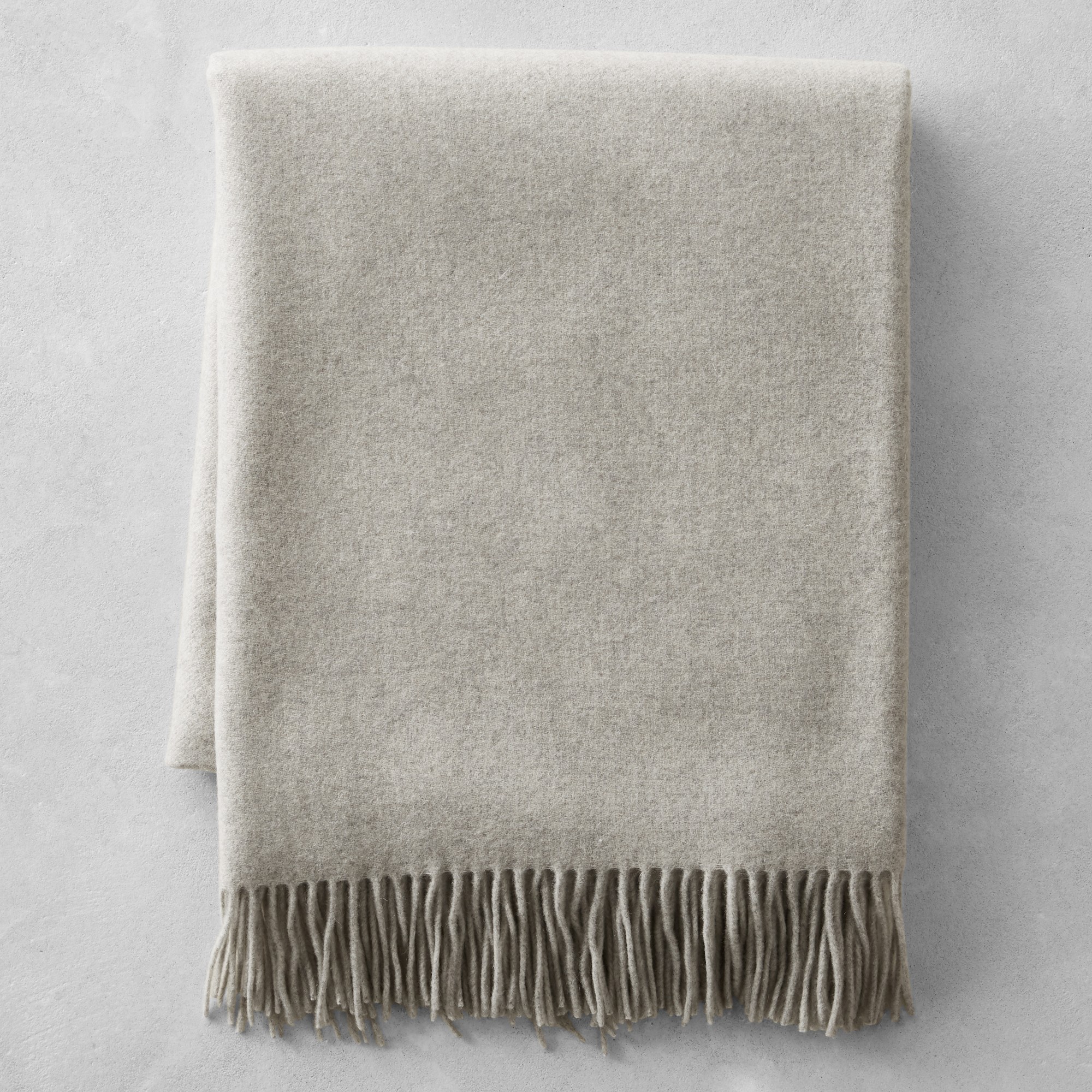 European Solid Cashmere Throw