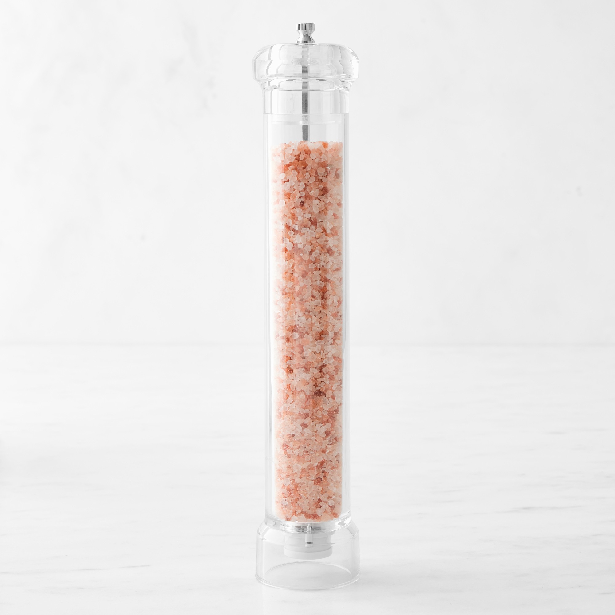 Williams Sonoma Pink Himalayan Salt & Black Peppercorn Tall Mills