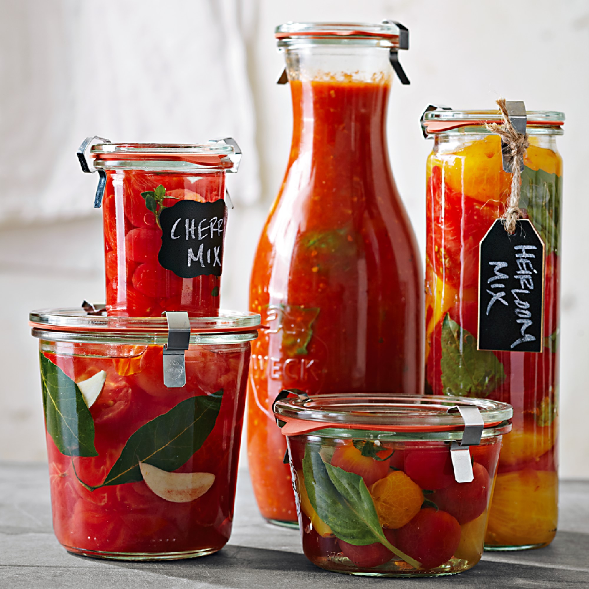 Weck Juice Jars, 35.9 oz, Set of 3