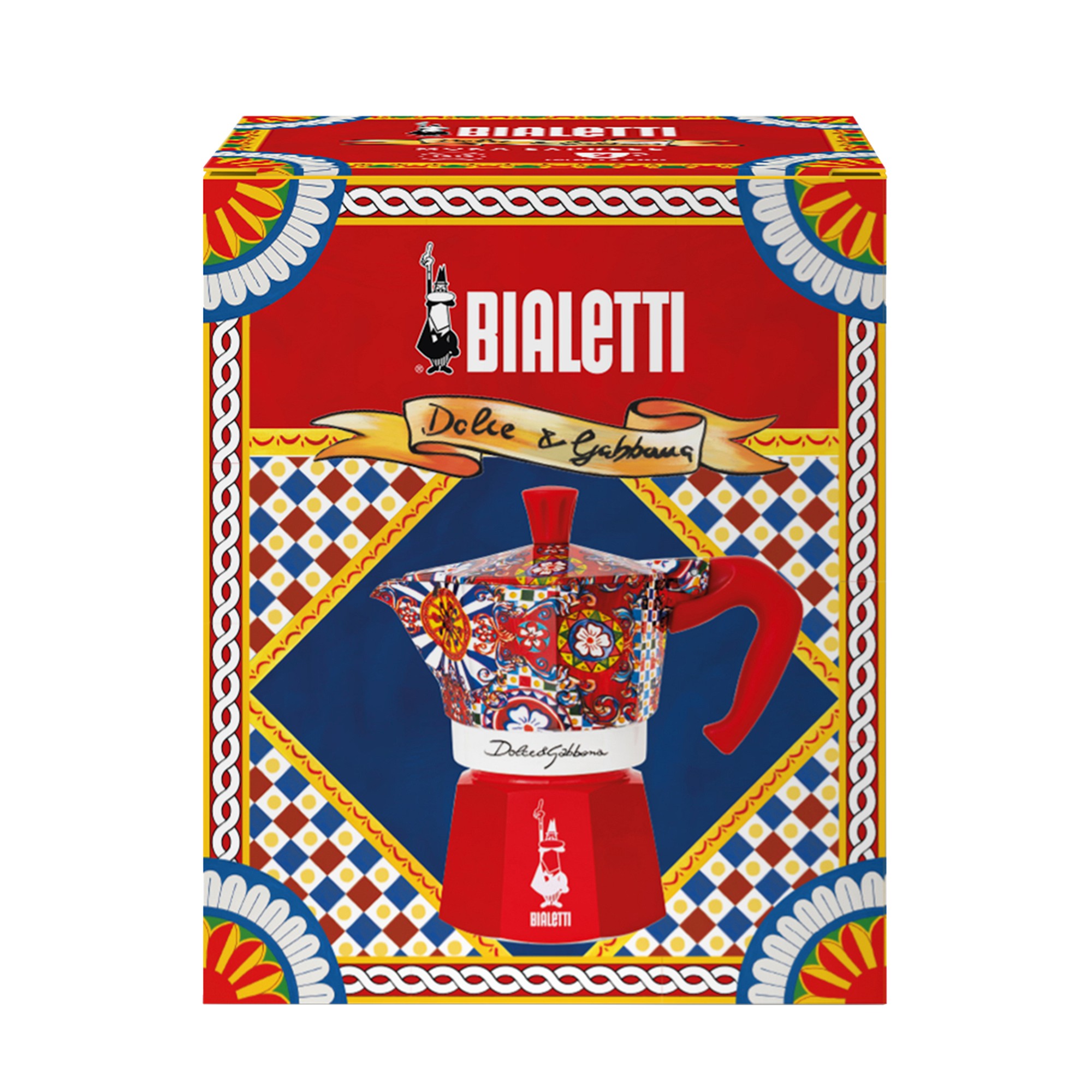 Bialetti Moka Dolce & Gabbana Stovetop Espresso Maker, Carretto