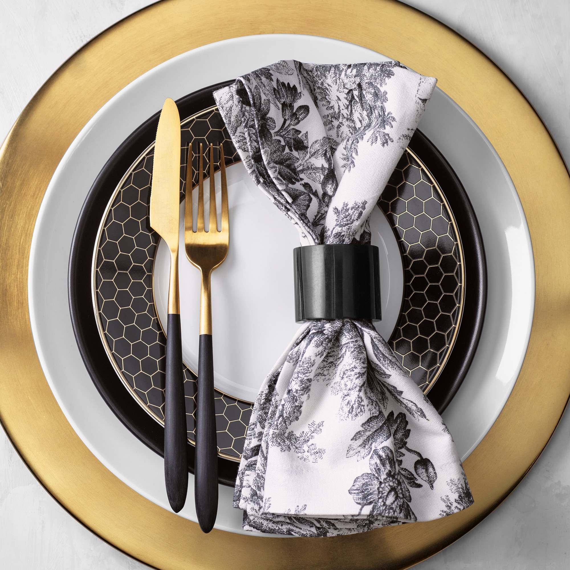 Fortessa Velo Two-Toned 5-Piece Flatware Sets