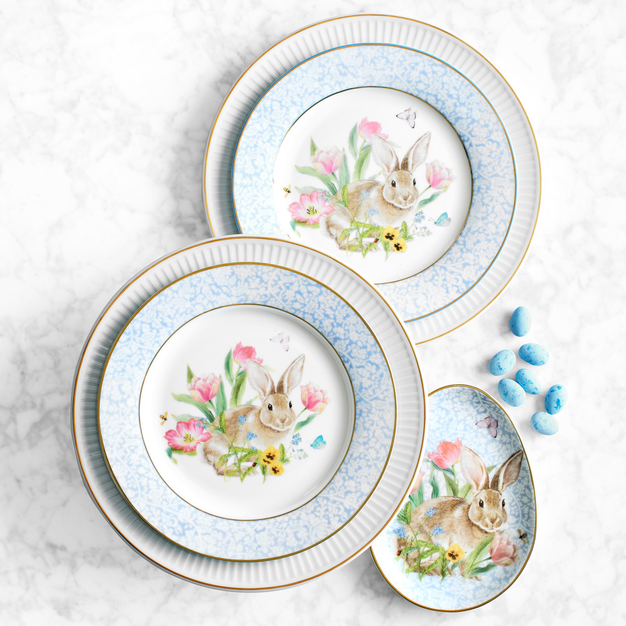 Garden Flowers Salad Plates, Set of 4