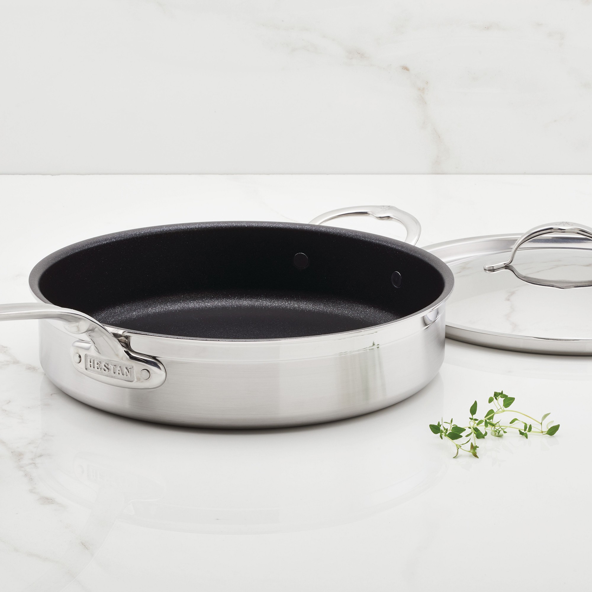Hestan ProBond Professional Clad Stainless-Steel TITUM Nonstick Sauté Pan