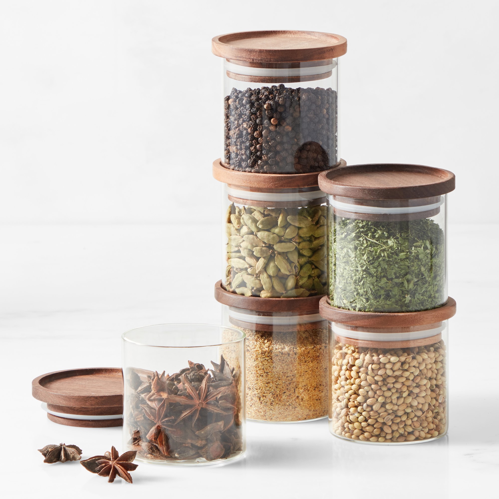 Hold Everything Stackable Spice Jars