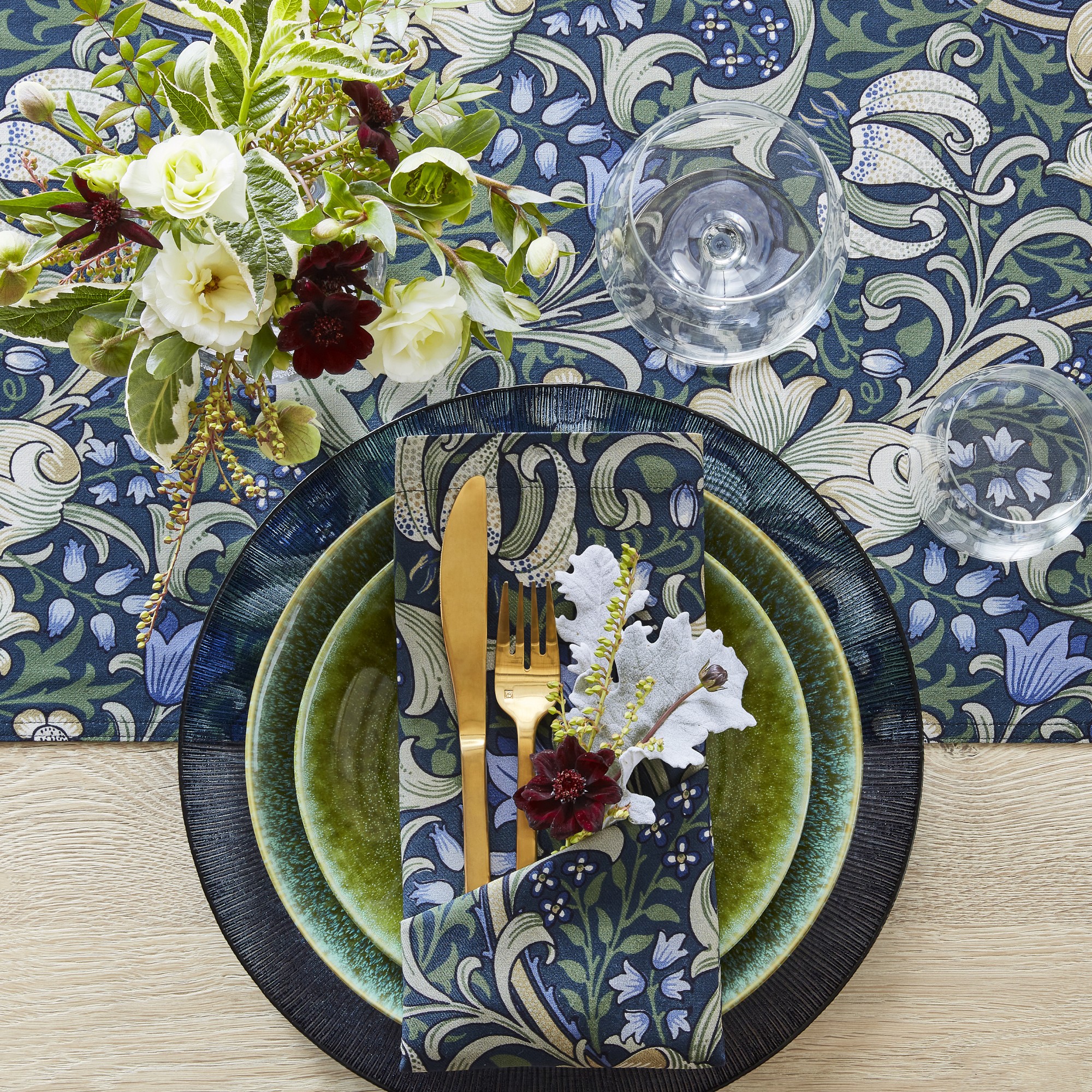 Morris & Co. x Williams Sonoma Golden Lily Napkins, Set of 4