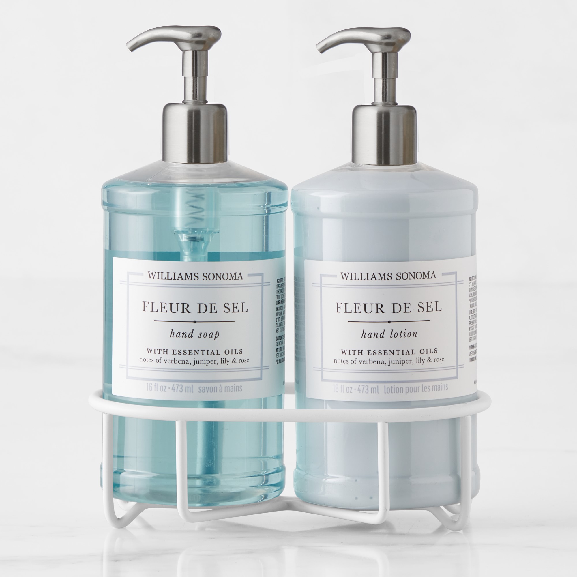 Williams Sonoma Fleur De Sel Hand Soap & Lotion 3-Piece Set