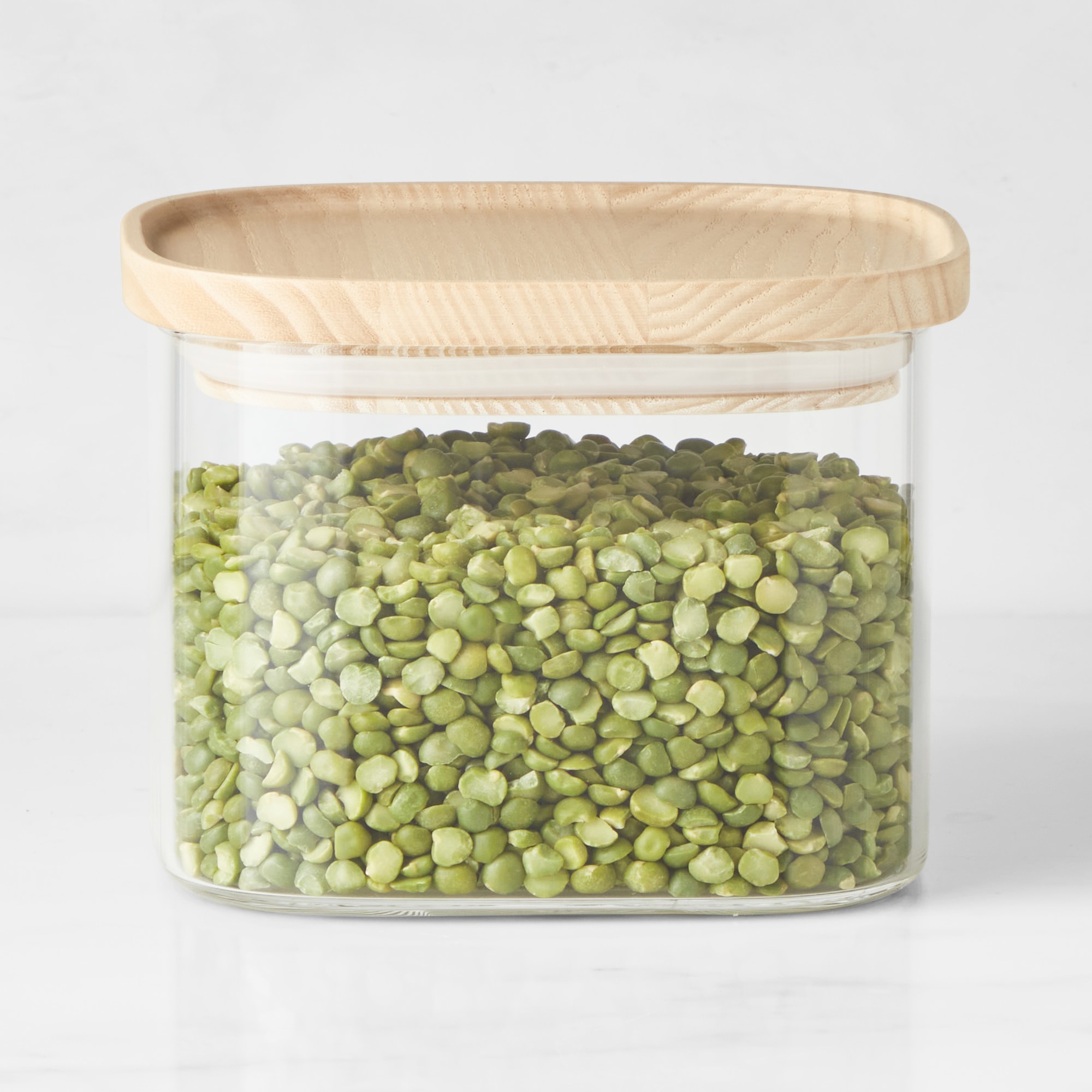 Hold Everything Stackable Glass Square Canisters