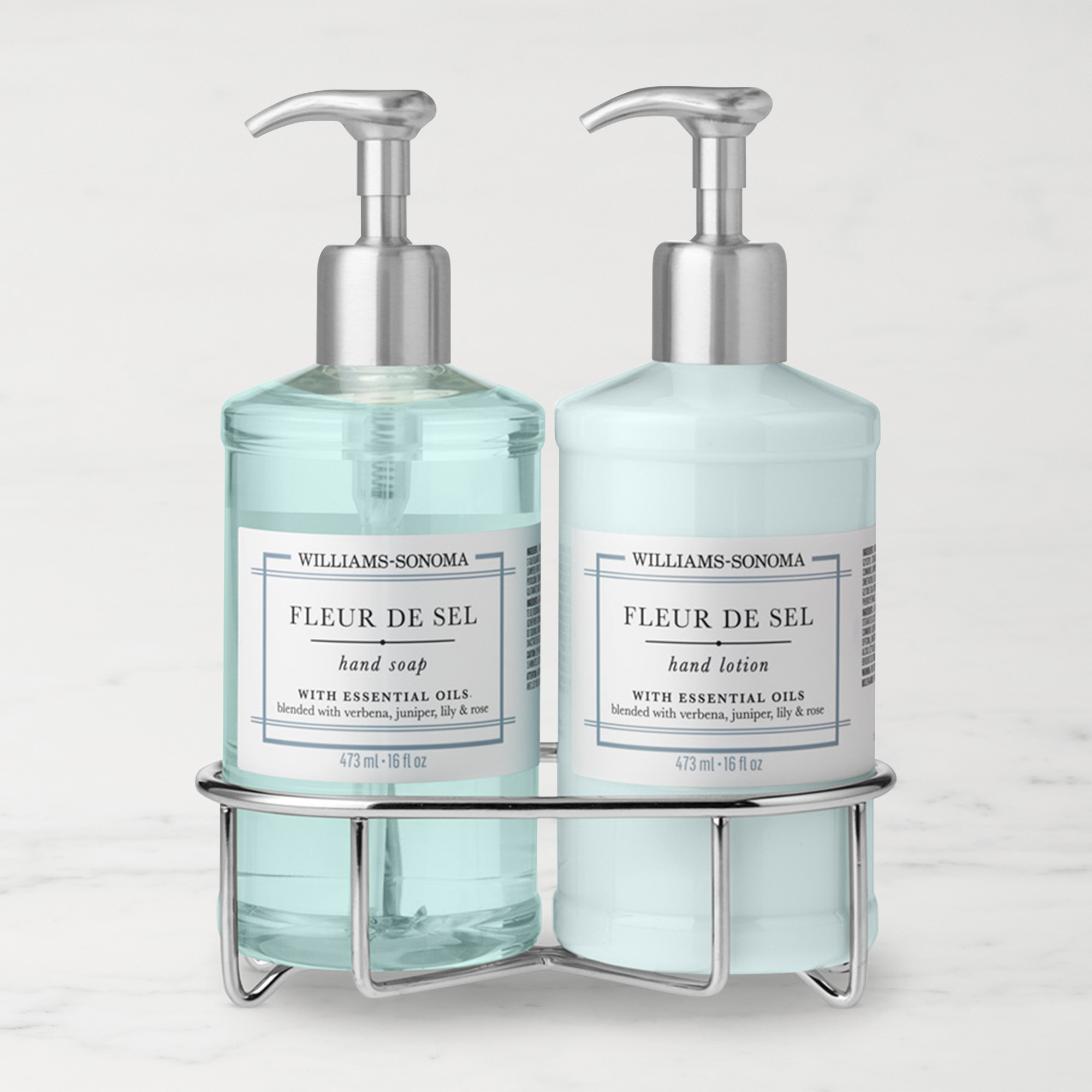 Williams Sonoma Fleur De Sel Hand Soap & Lotion 3-Piece Set