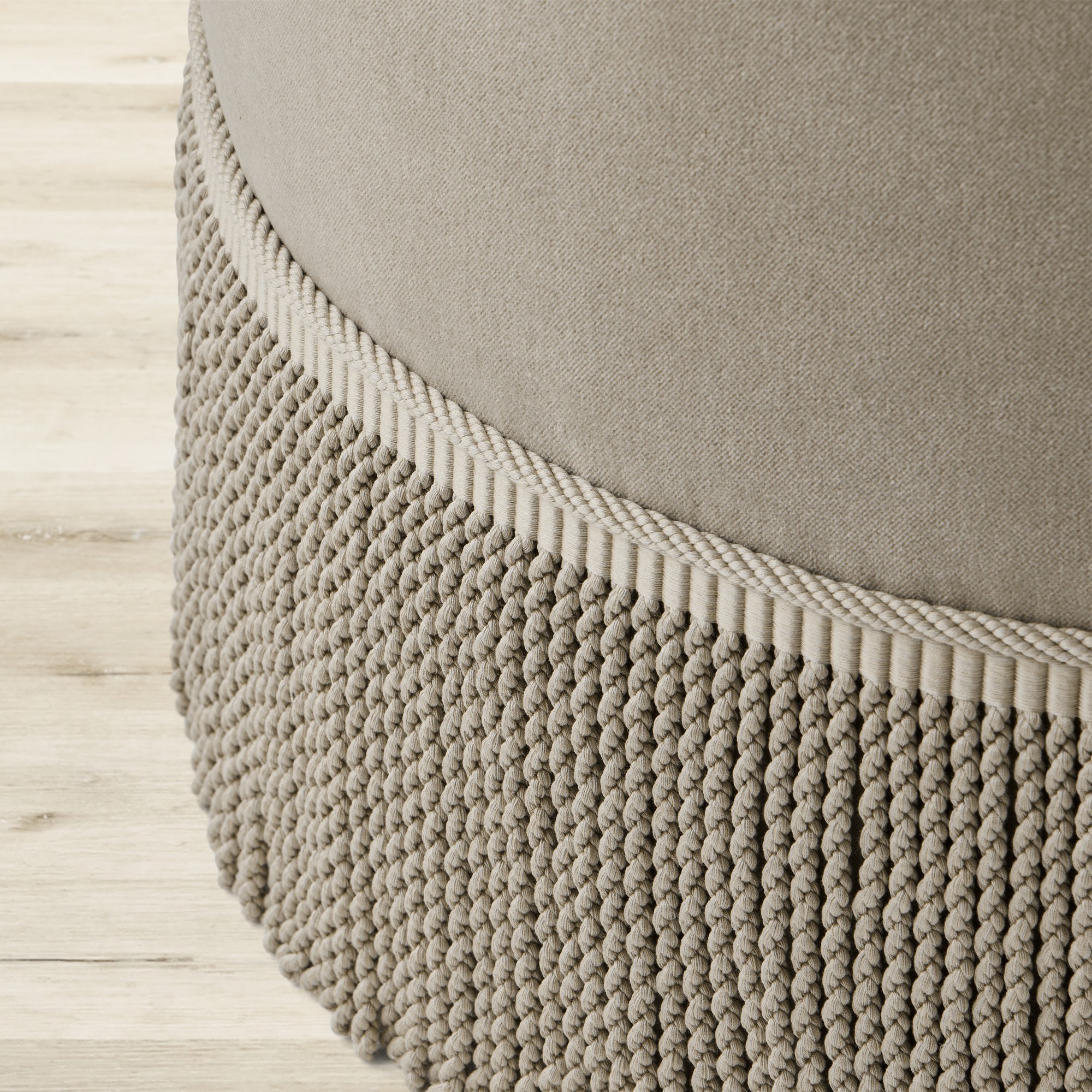 Camile Stool with Samuel & Sons Fringe (21