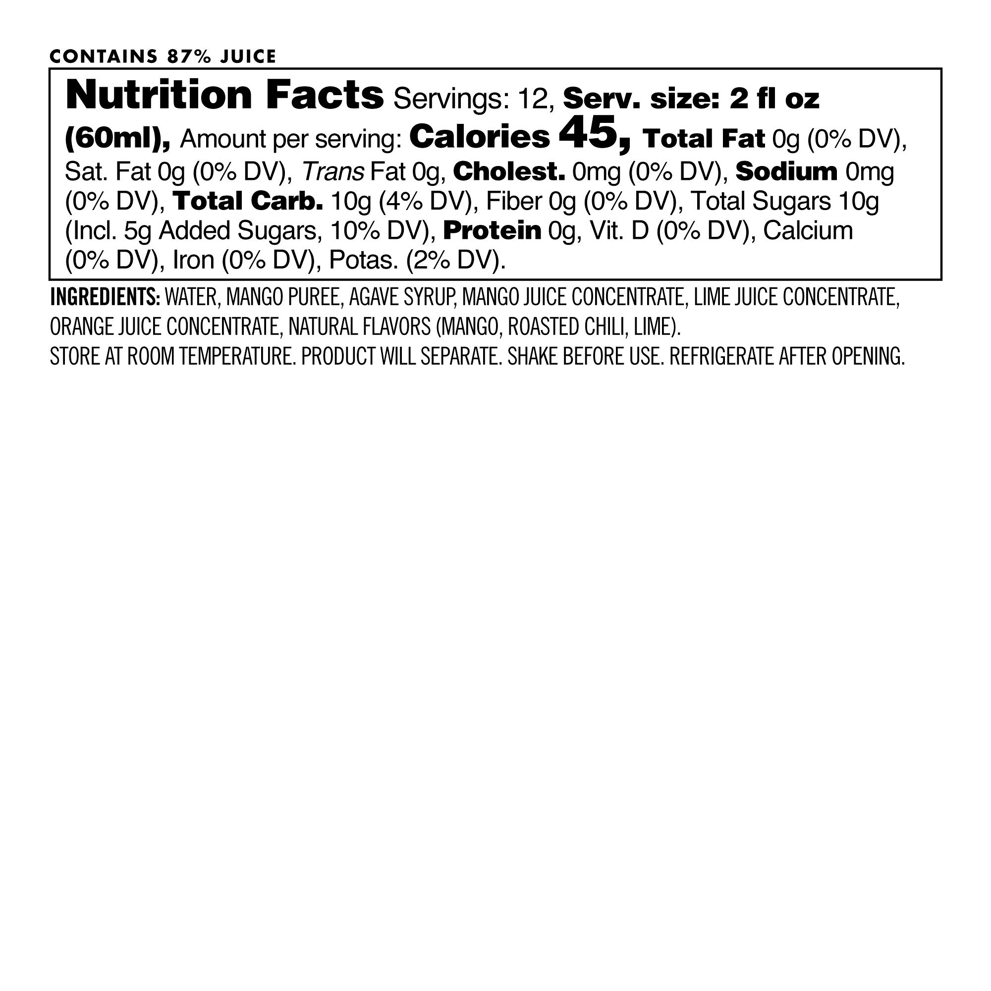 Casamigos x Williams Sonoma Mezcal Cocktail Mix, Spicy Mango