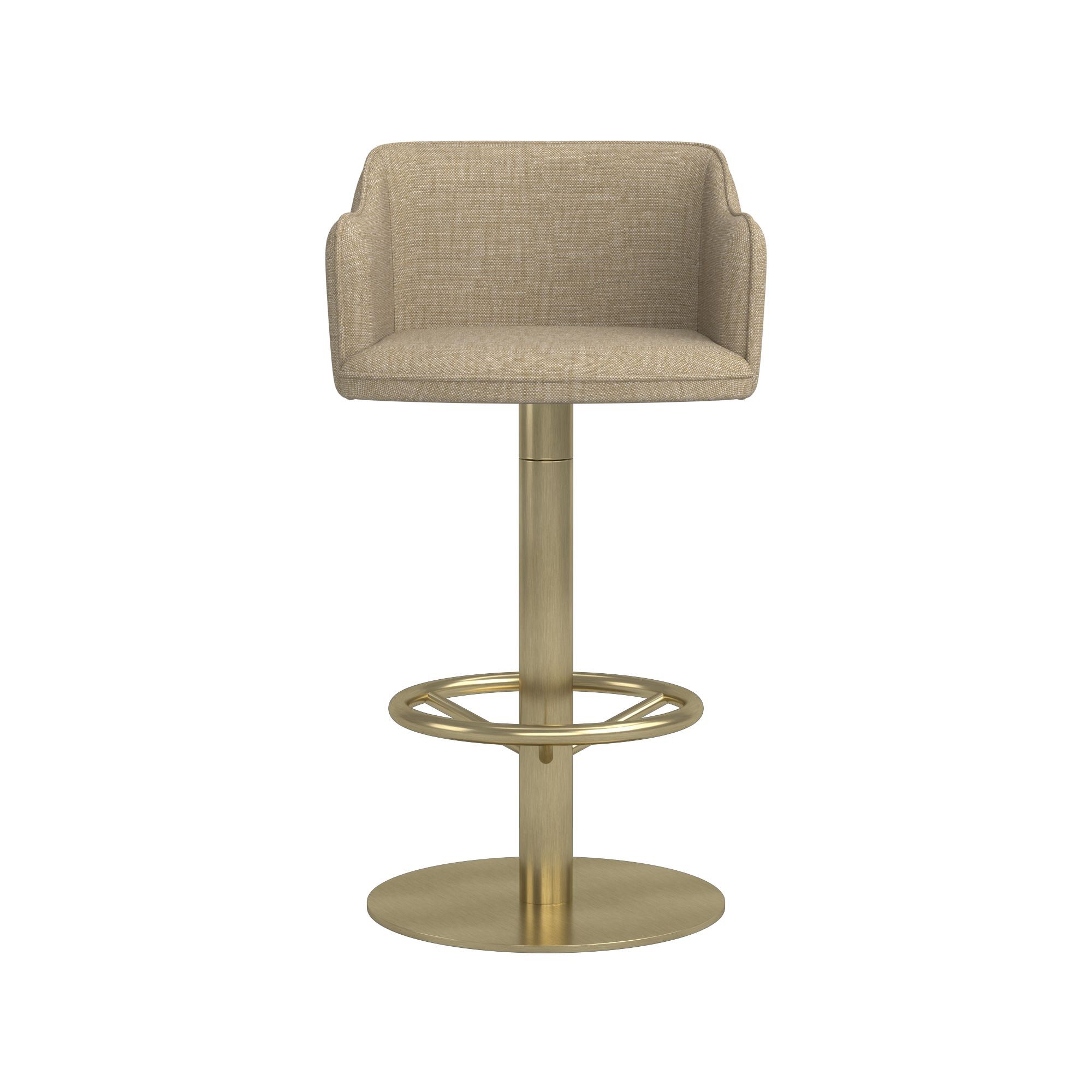 Harding Upholstered Pedestal Counter  & Bar Stool