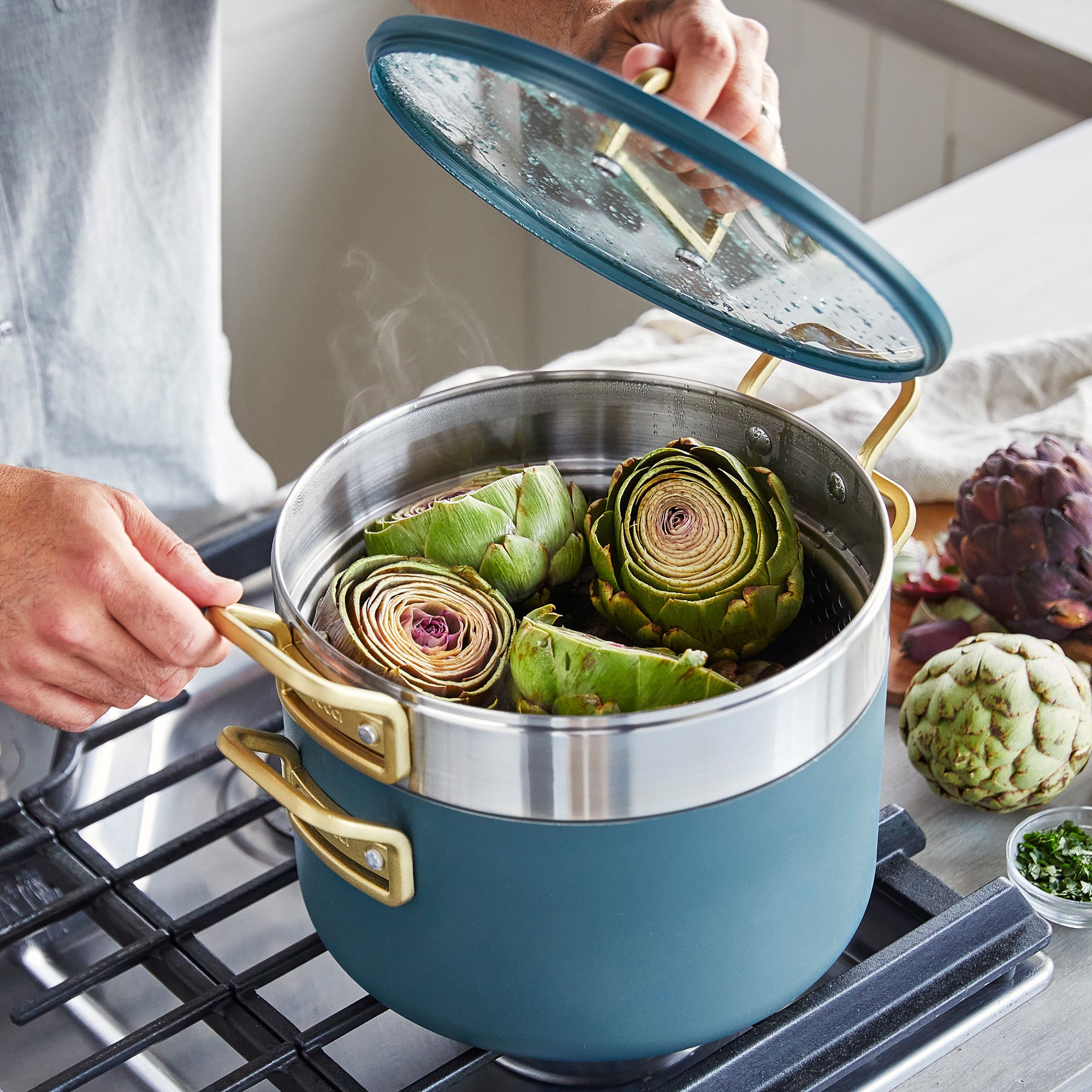 GreenPan™ Stanley Tucci™ Ceramic Nonstick 11-Piece Cookware Set