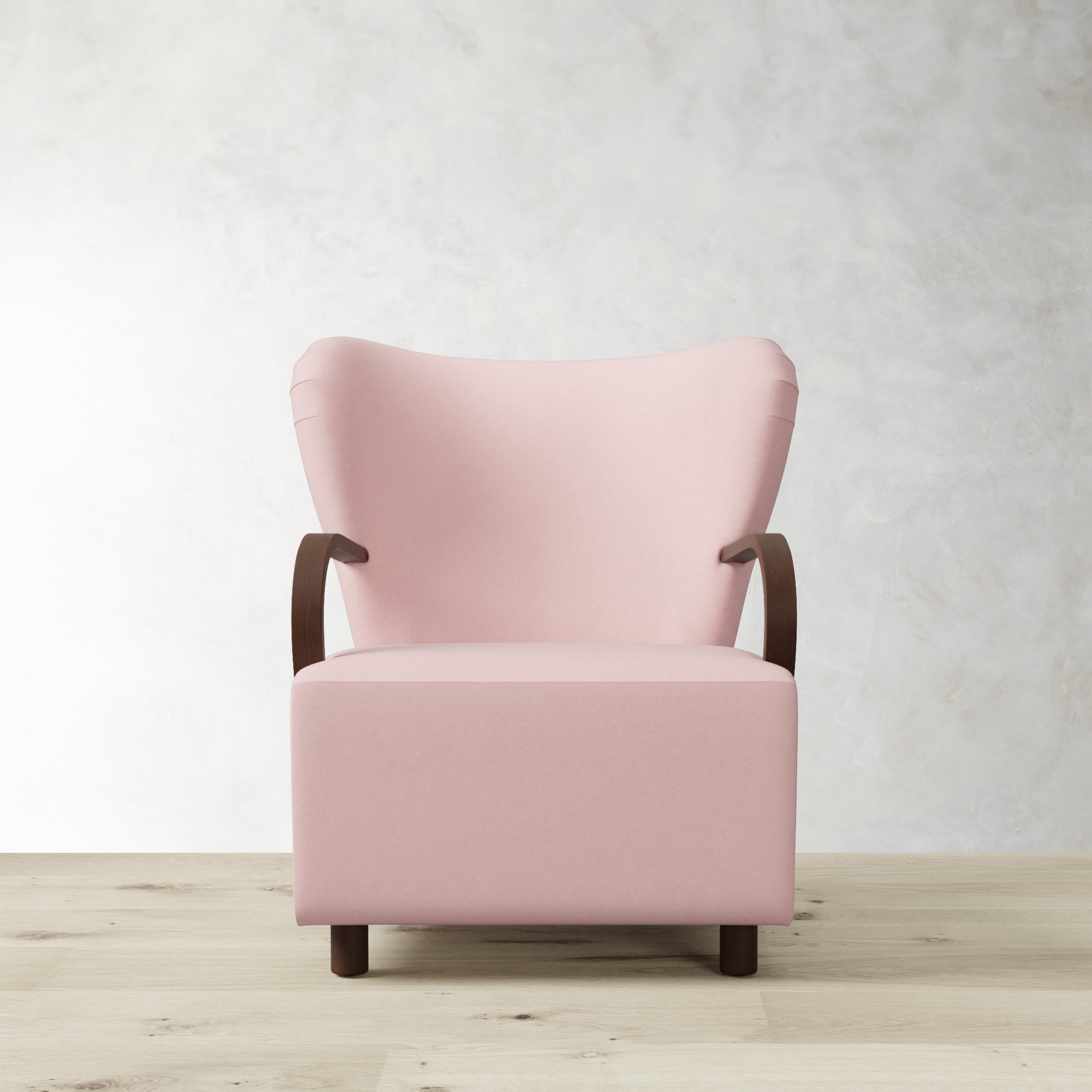 Corban Bentwood Upholstered Occasional Chair