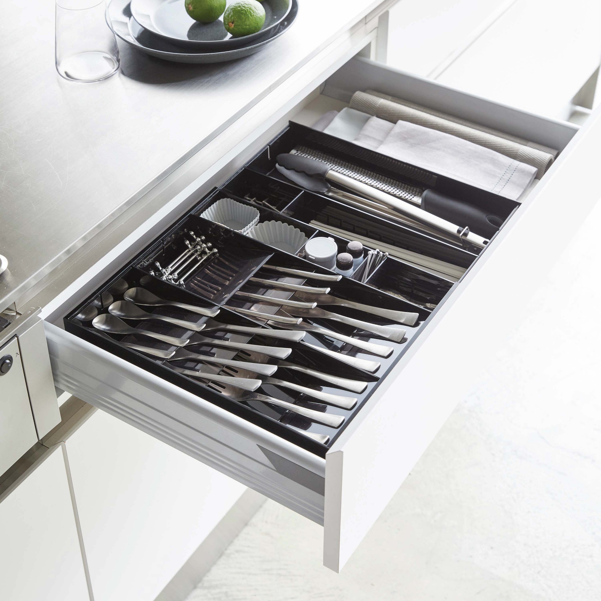 Yamazaki Home Expandable Cutlery Storage Organizer