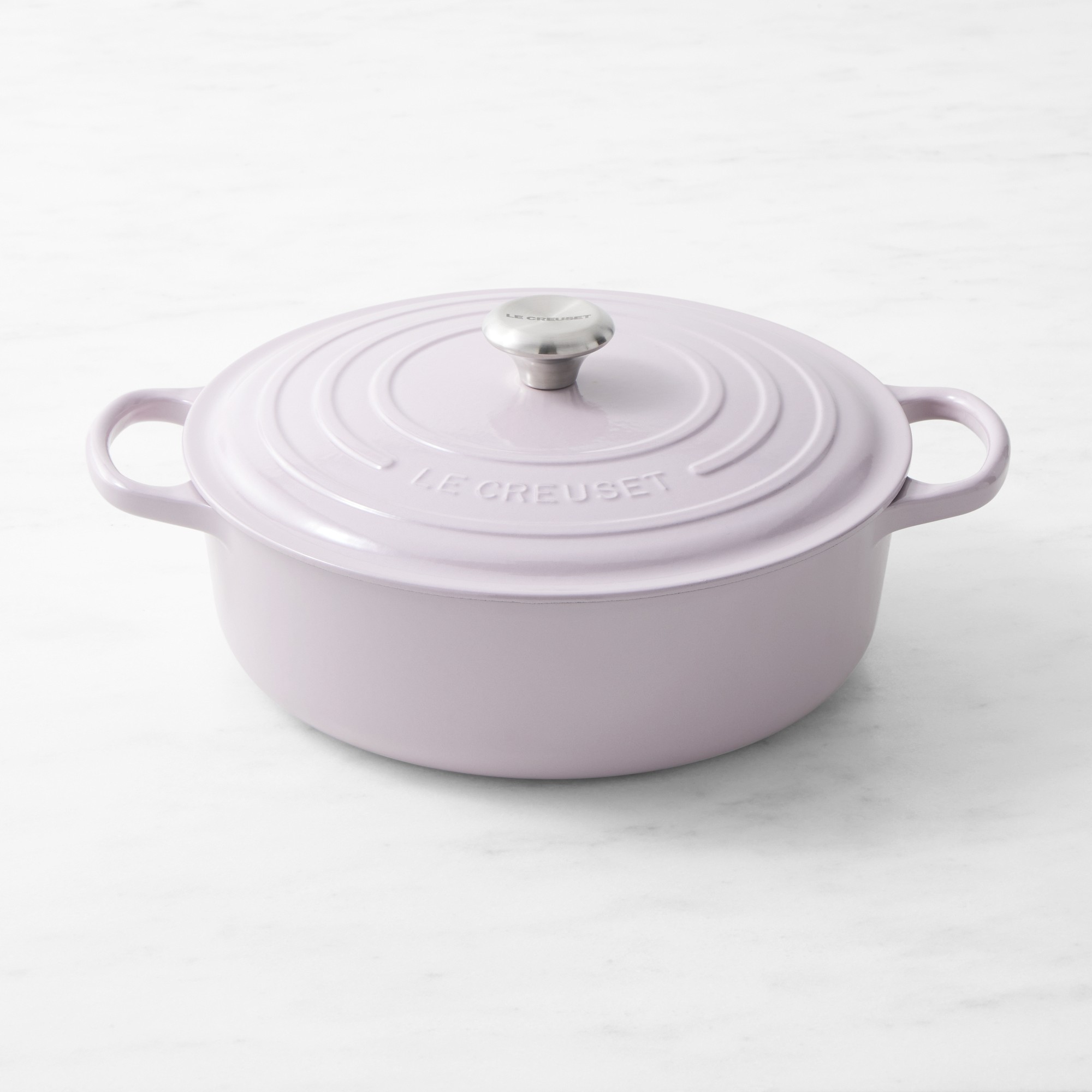 Le Creuset Signature Enameled Cast Iron Round Wide Dutch Oven, 6 3/4-Qt.