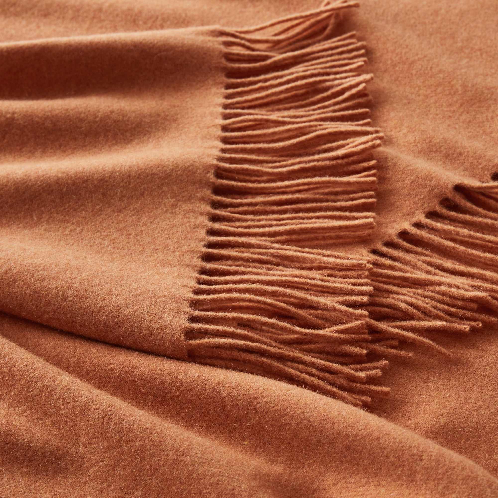 European Solid Cashmere Throw