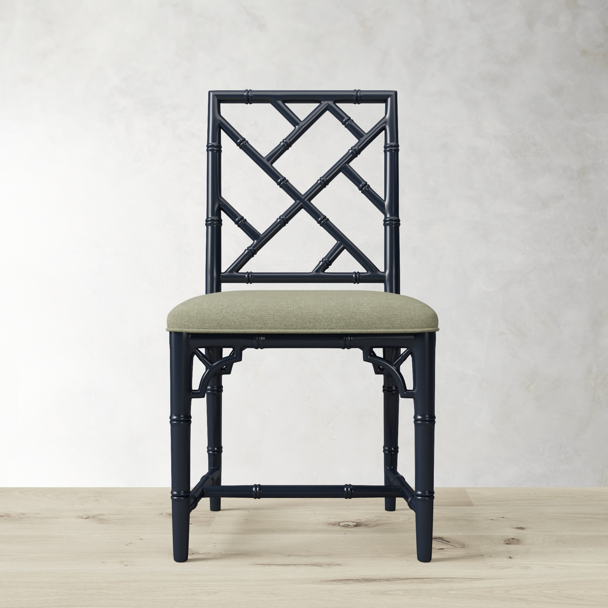 Chippendale Upholstered Bistro Side Chair