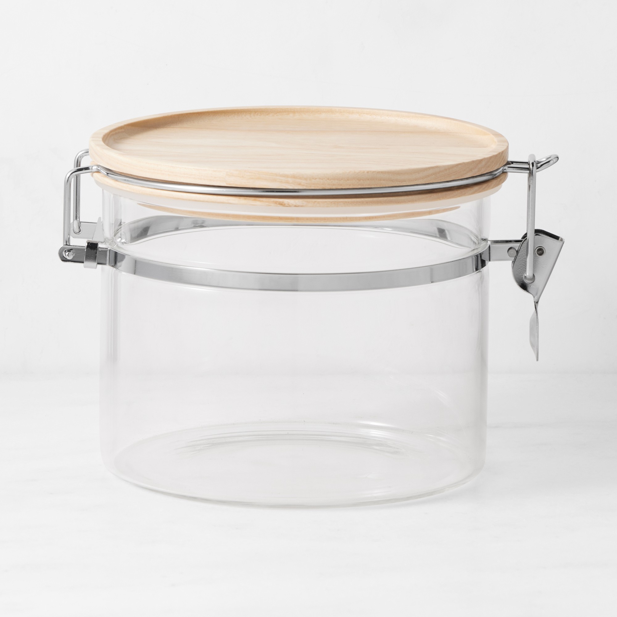 Hold Everything Stackable Glass Canister with Clamp