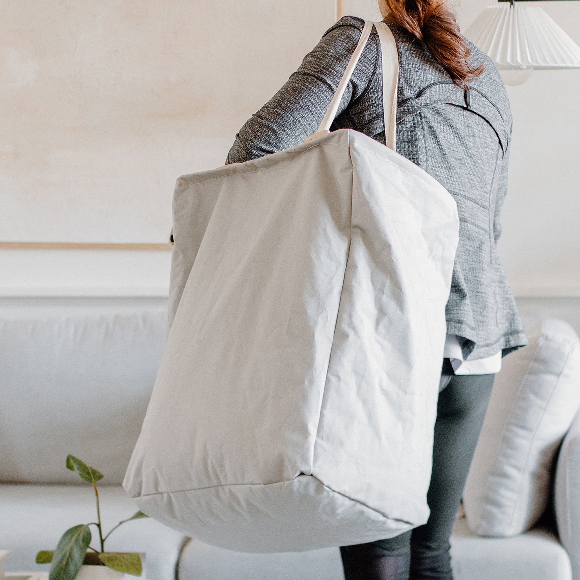 Full Circle Cotton Laundry Hamper