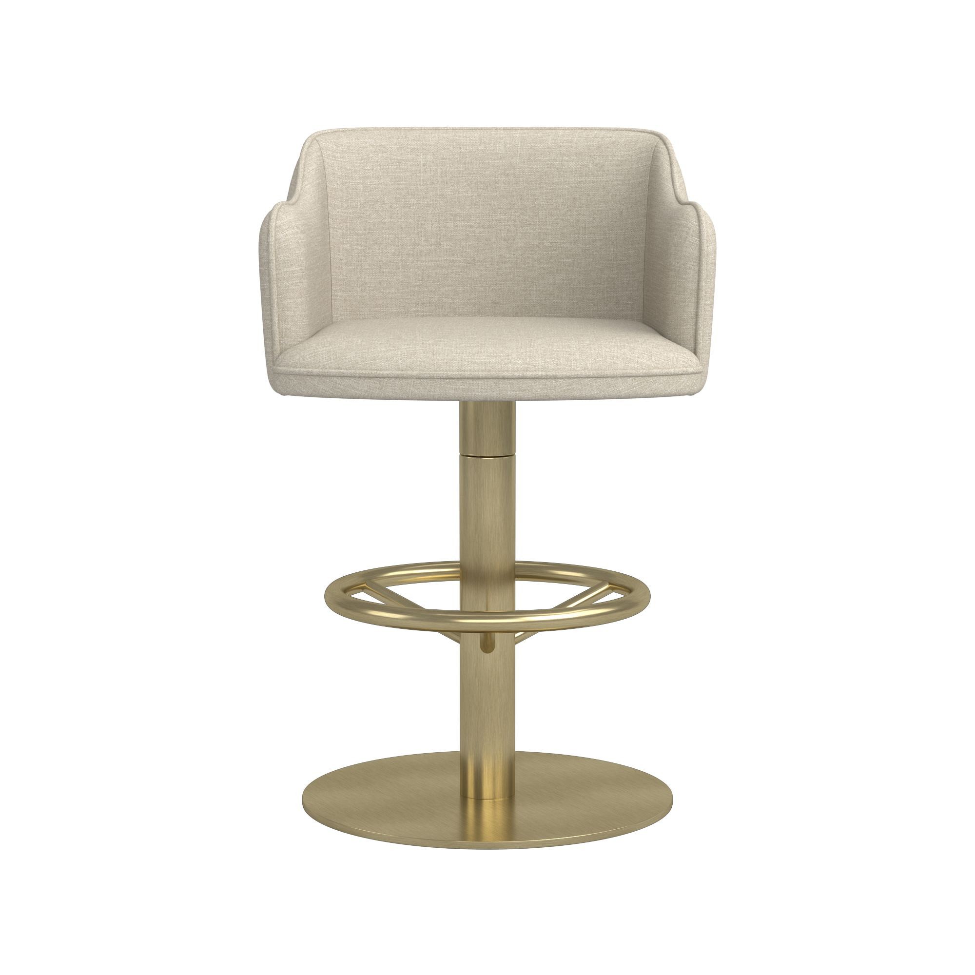 Harding Upholstered Pedestal Counter  & Bar Stool