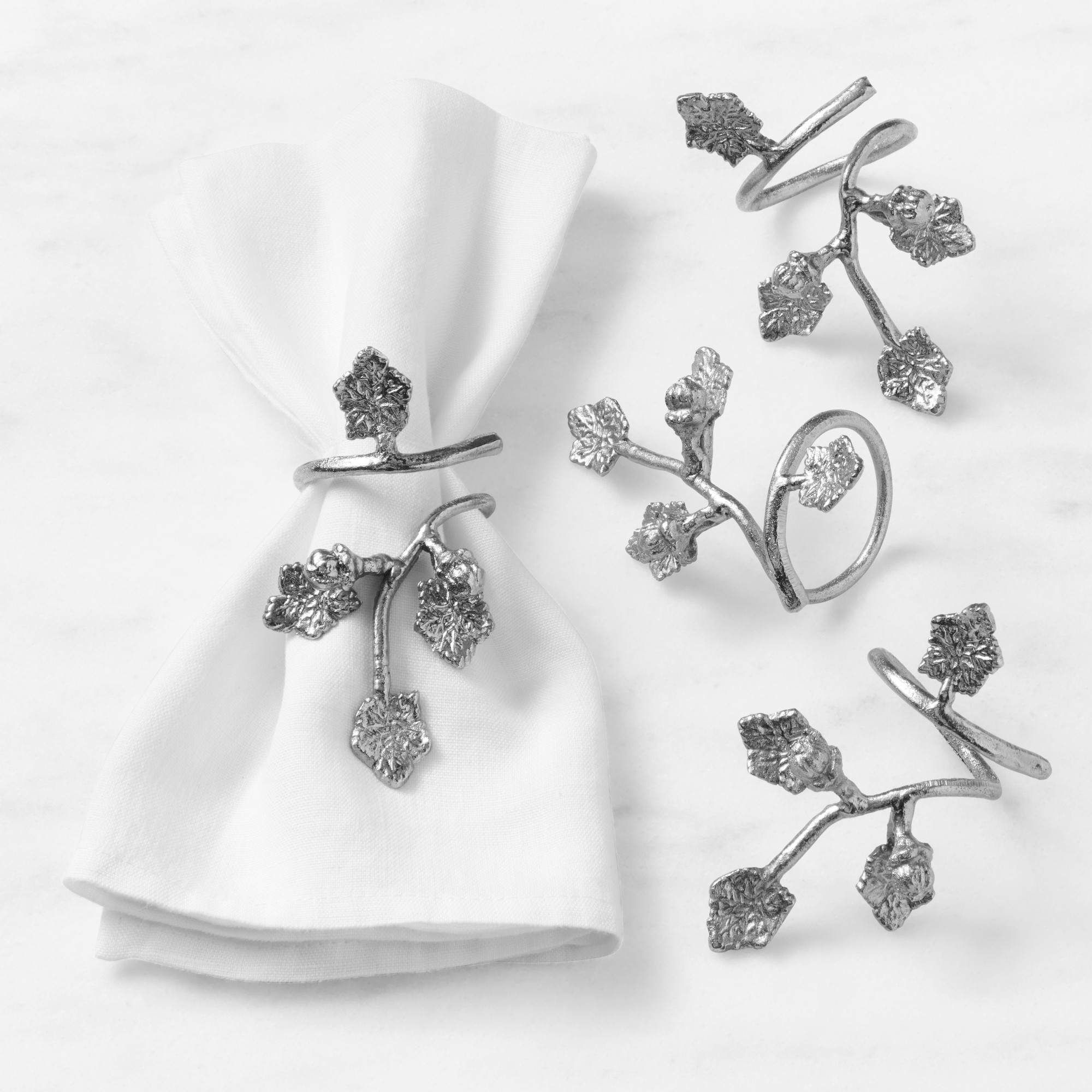 Autumn Vine Napkin Rings, Set of 4